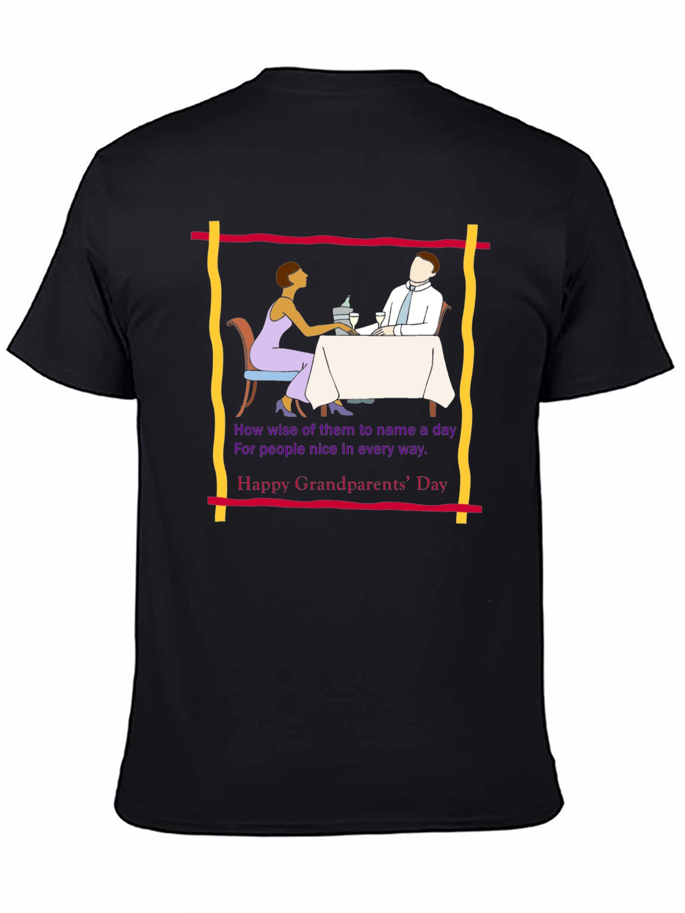 Grandparents Day Tee -  Retro Dinner Design