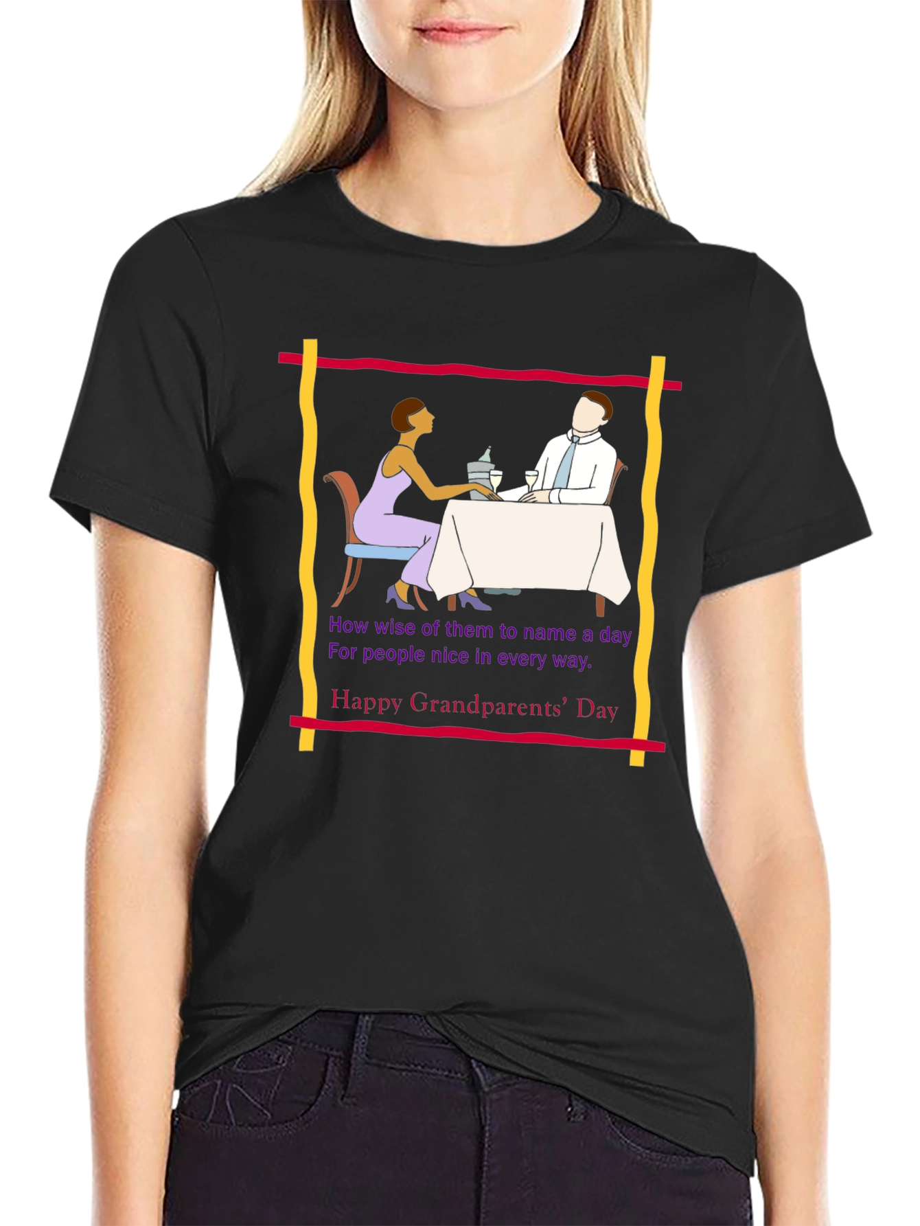 Grandparents Day Tee -  Retro Dinner Design
