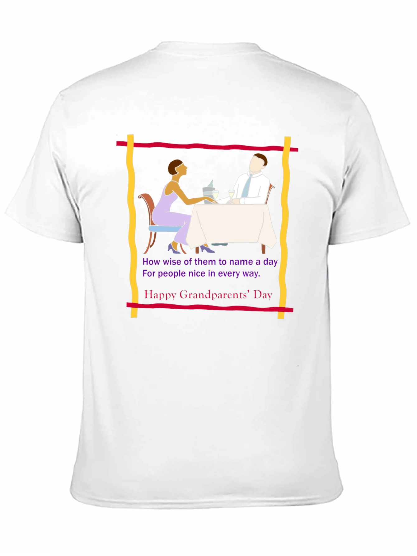 Grandparents Day Tee -  Retro Dinner Design