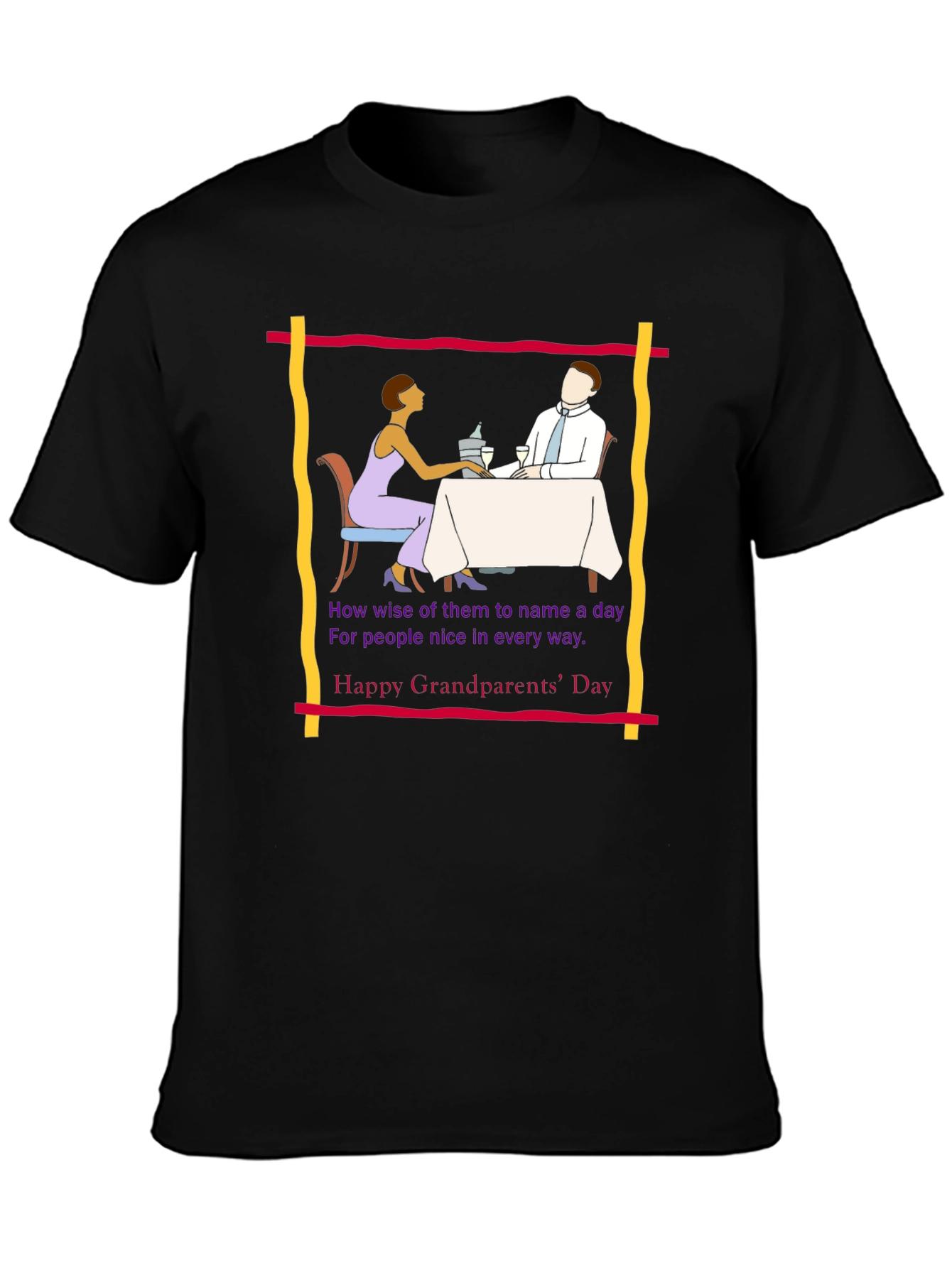 Grandparents Day Tee -  Retro Dinner Design
