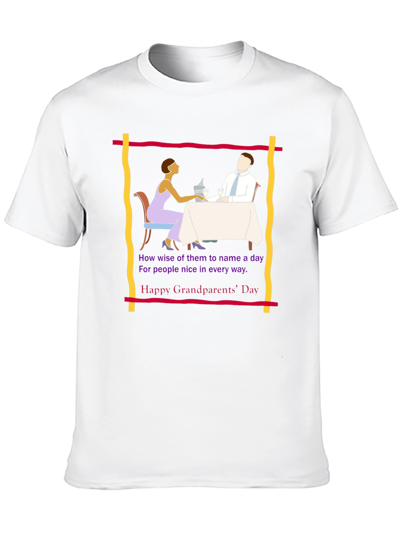 Grandparents Day Tee -  Retro Dinner Design