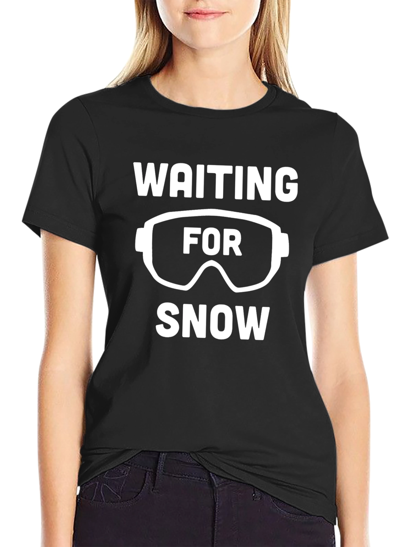 Waiting for Snow Ski Goggles T-Shirt