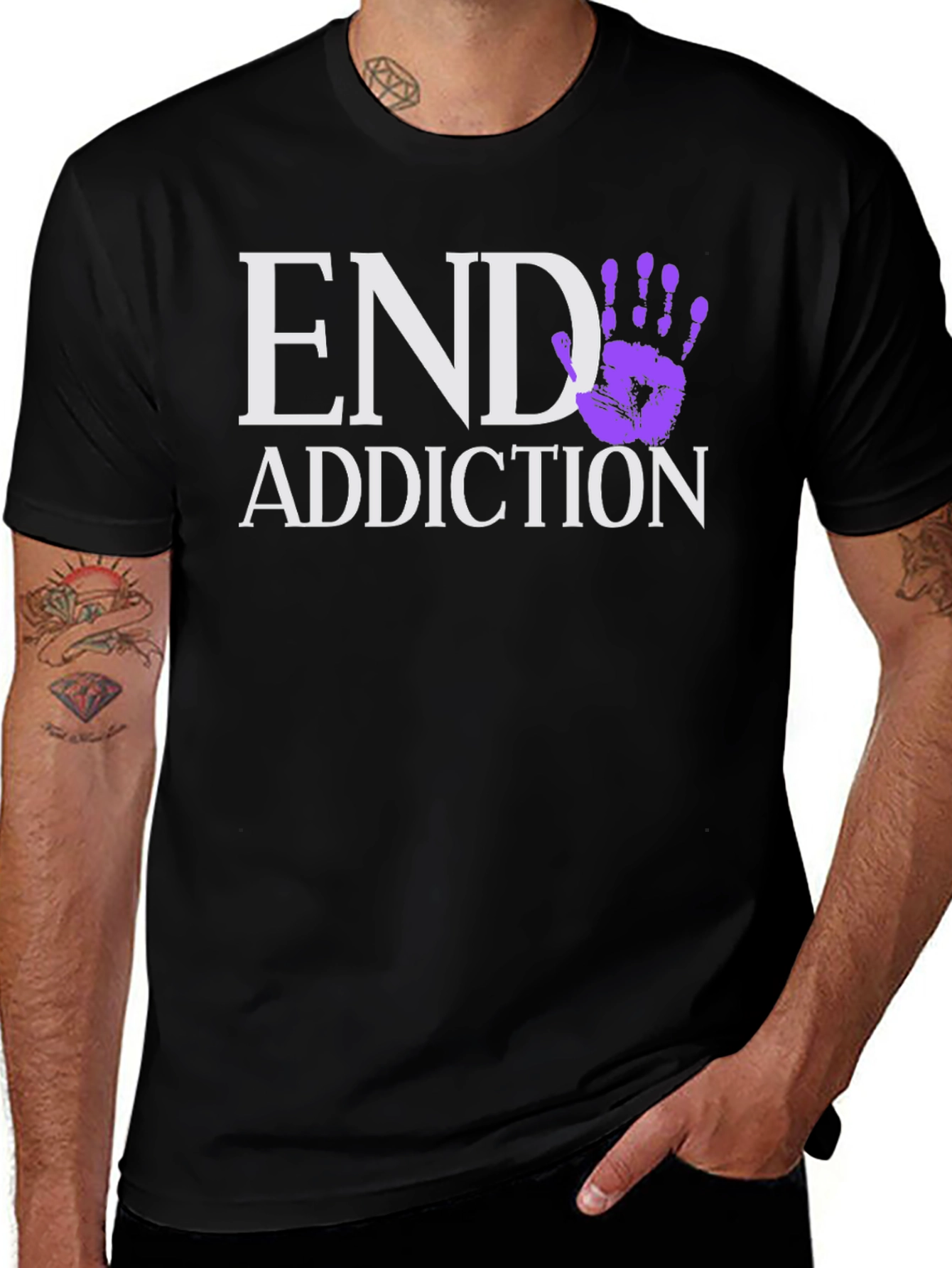 End Addiction T-Shirt - Black
