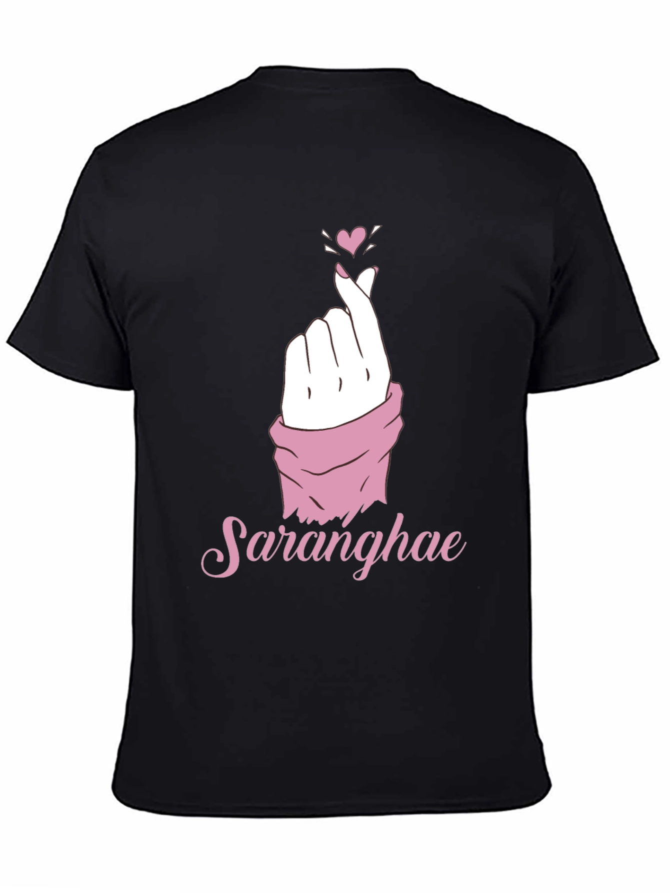 Saranghae Love Sign Graphic T-Shirt