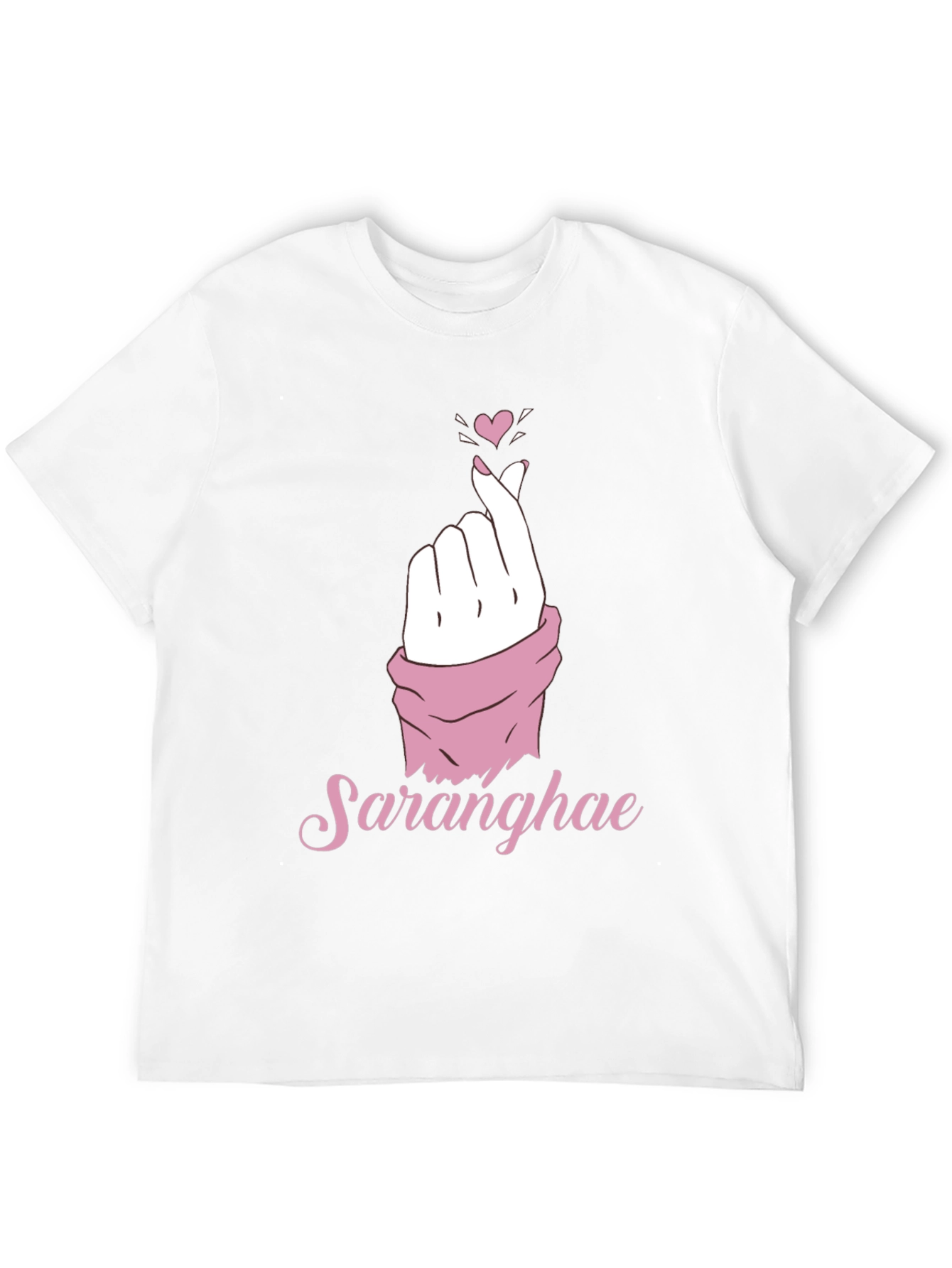 Saranghae Love Sign Graphic T-Shirt