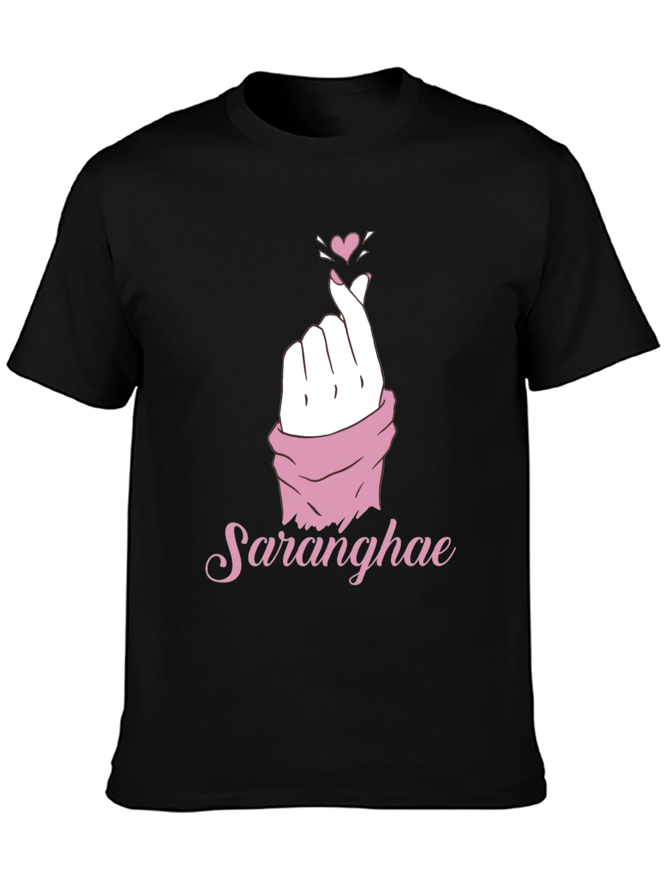 Saranghae Love Sign Graphic T-Shirt