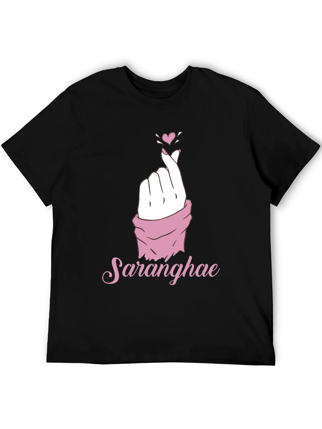 Saranghae Love Sign Graphic T-Shirt