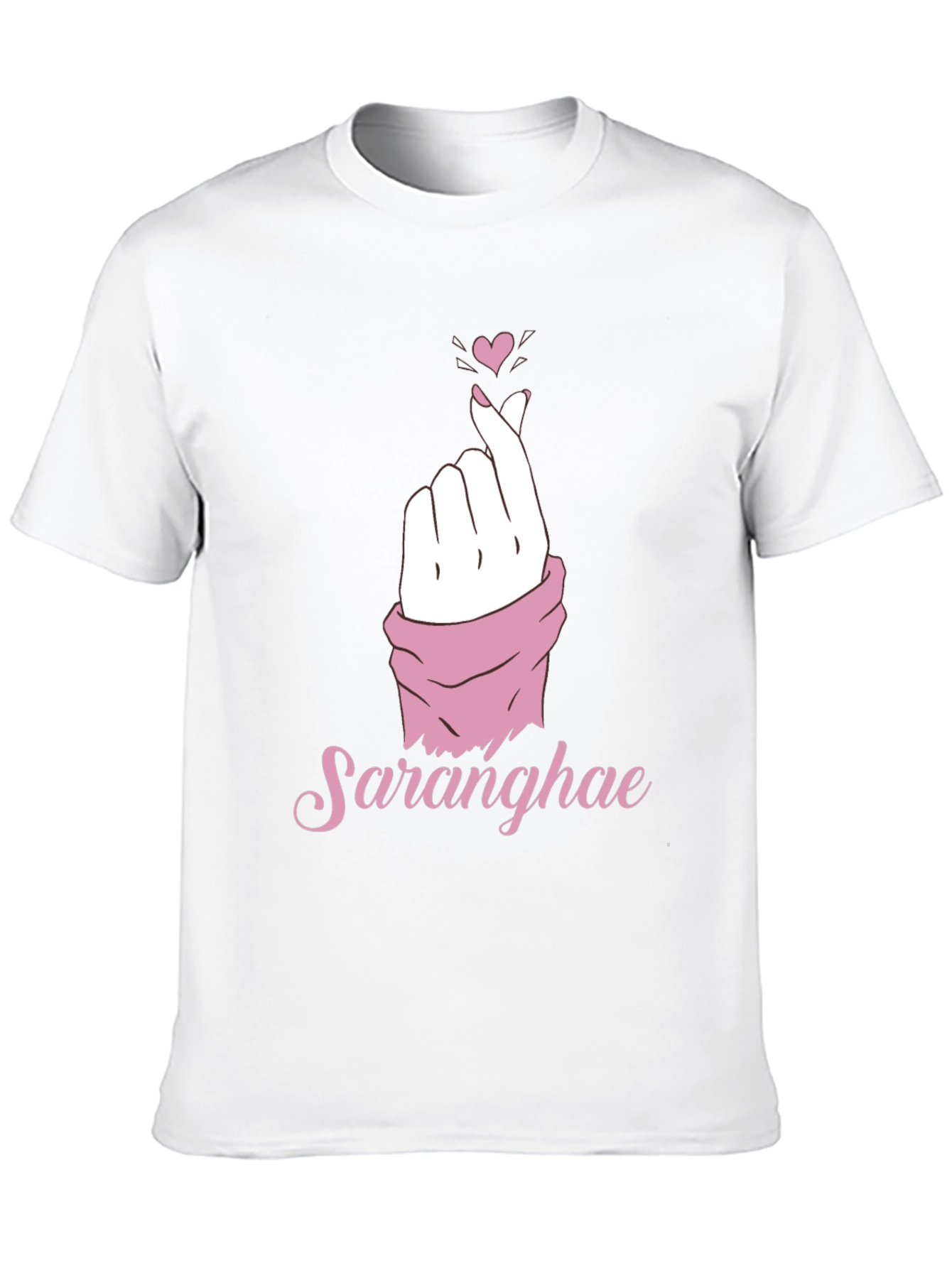 Saranghae Love Sign Graphic T-Shirt