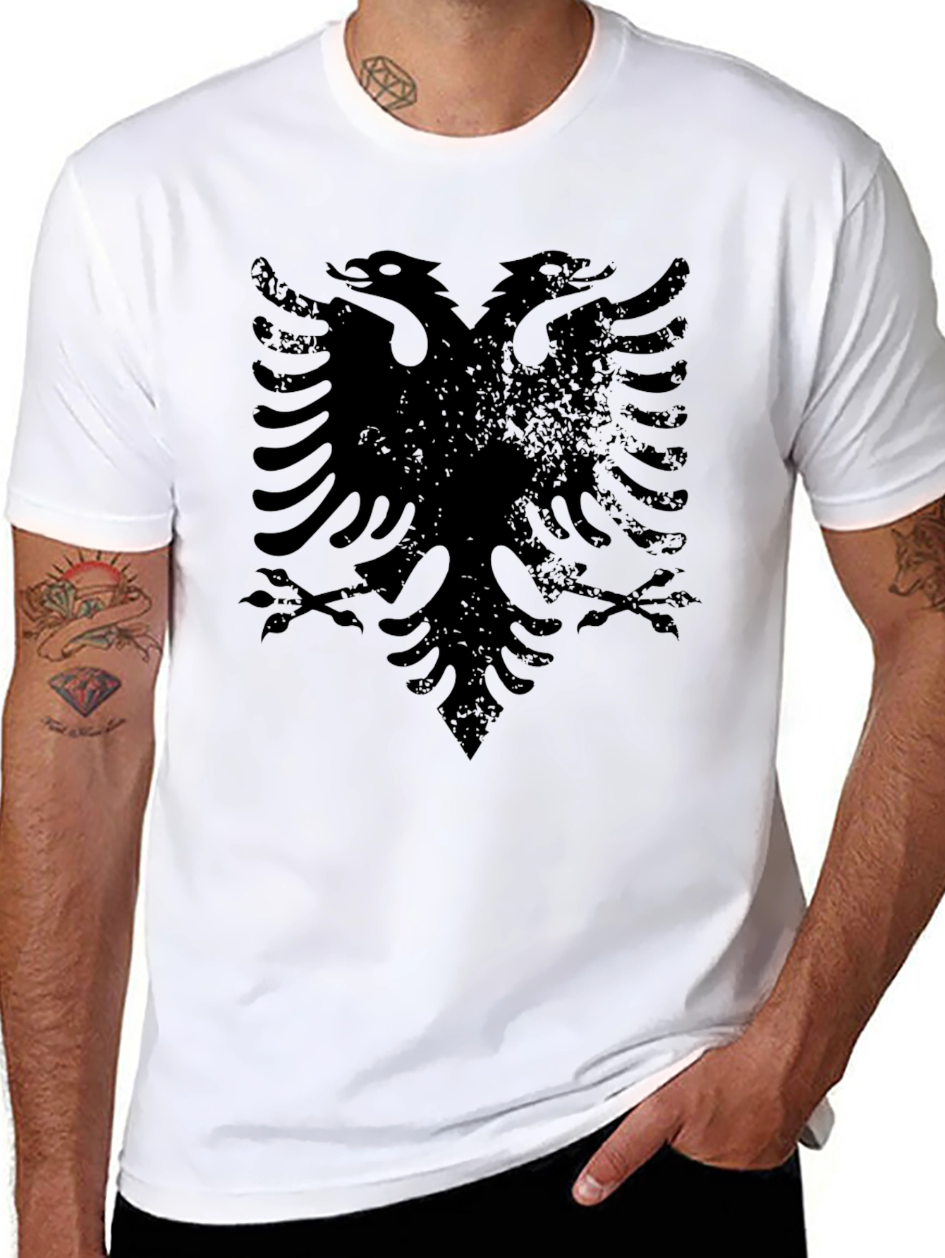 Albanian Eagle Black T-Shirt