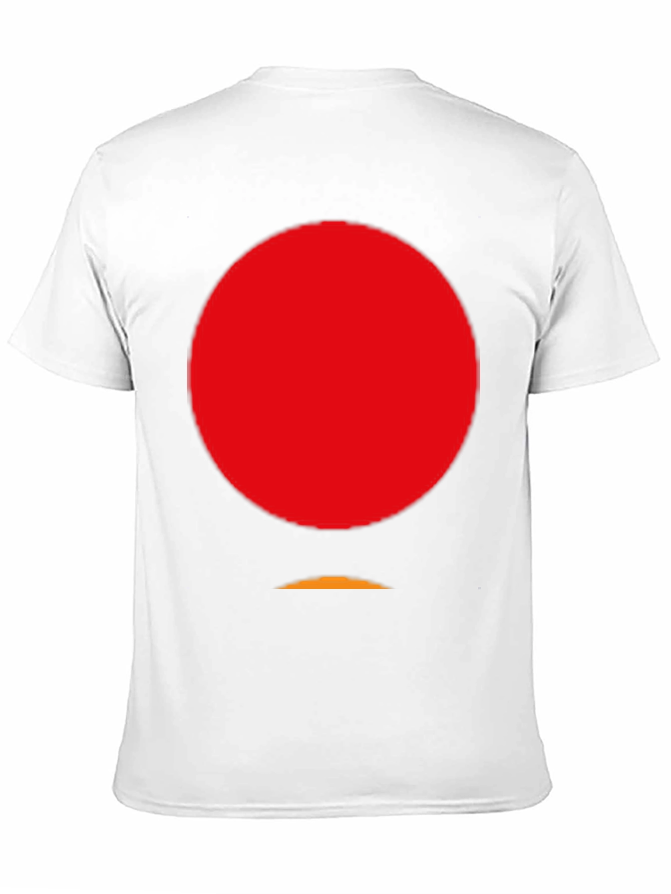 Minimalist Red Circle Graphic Black T-Shirt