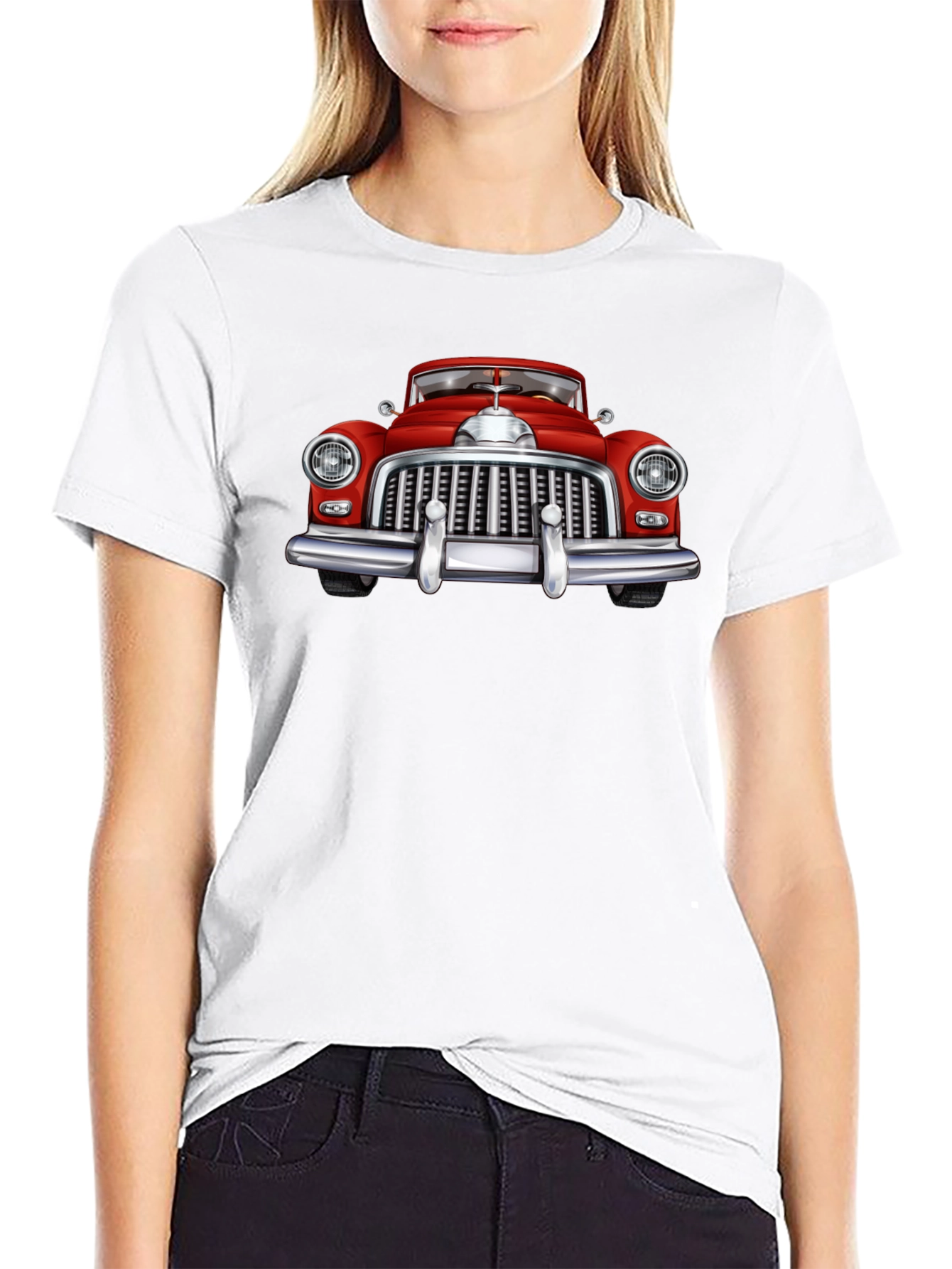 Classic Car Graphic Tee - Retro Automotive Design