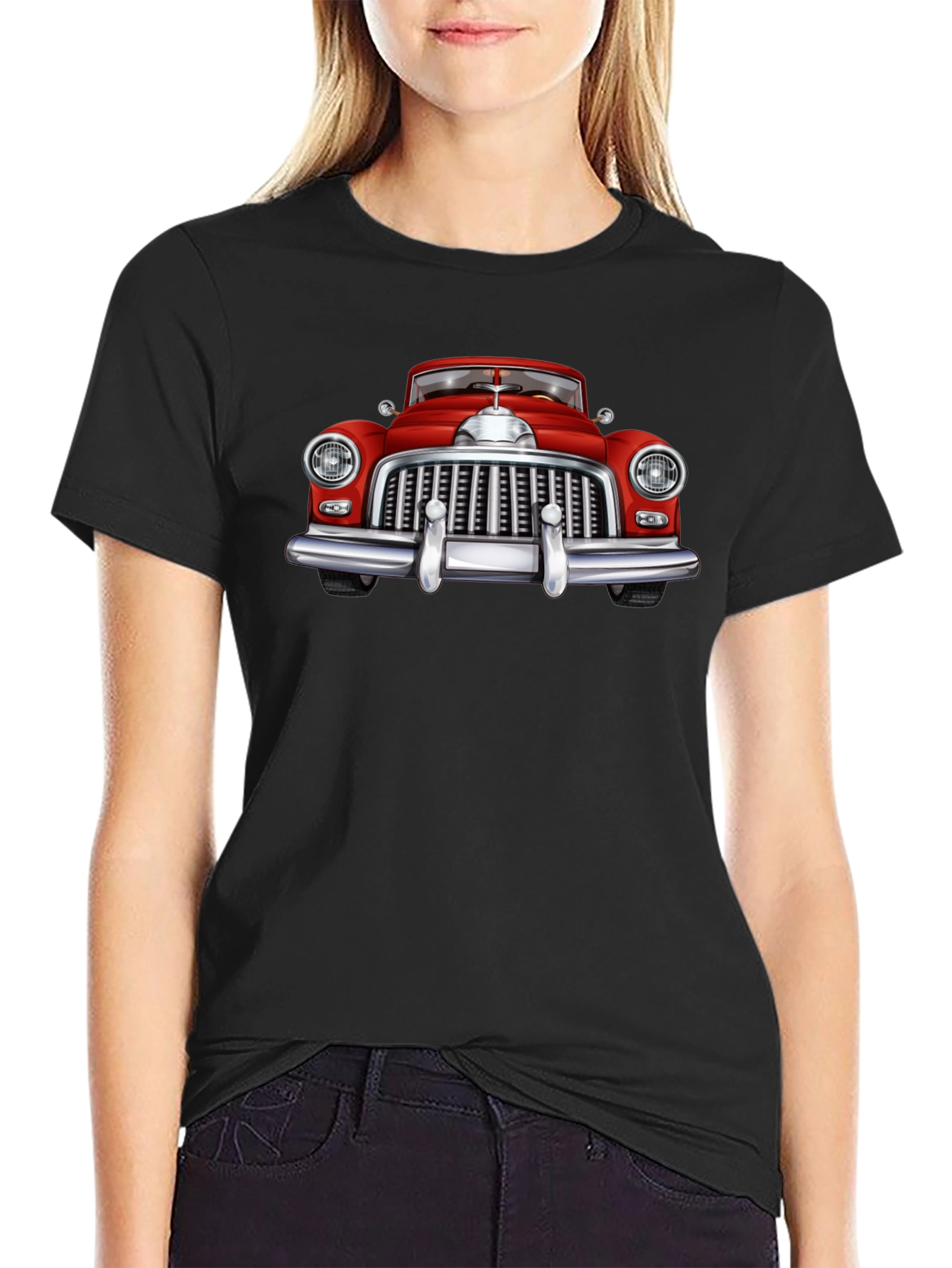 Classic Car Graphic Tee - Retro Automotive Design
