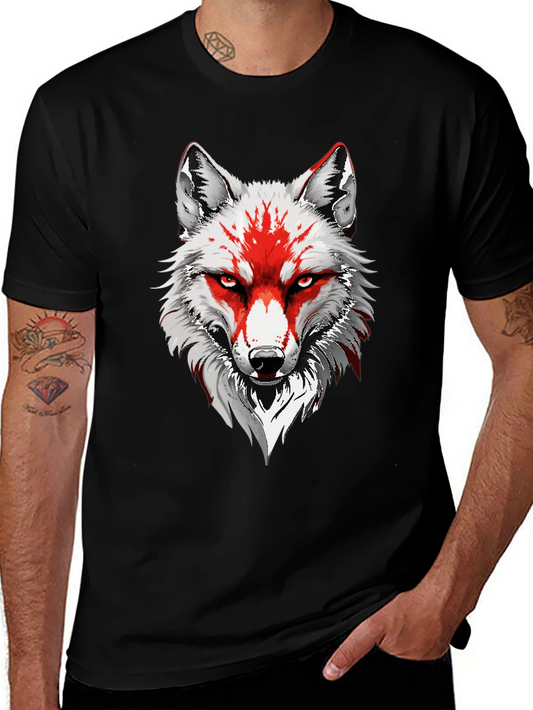 Wolf Graphic Tee - Mens Black T-Shirt