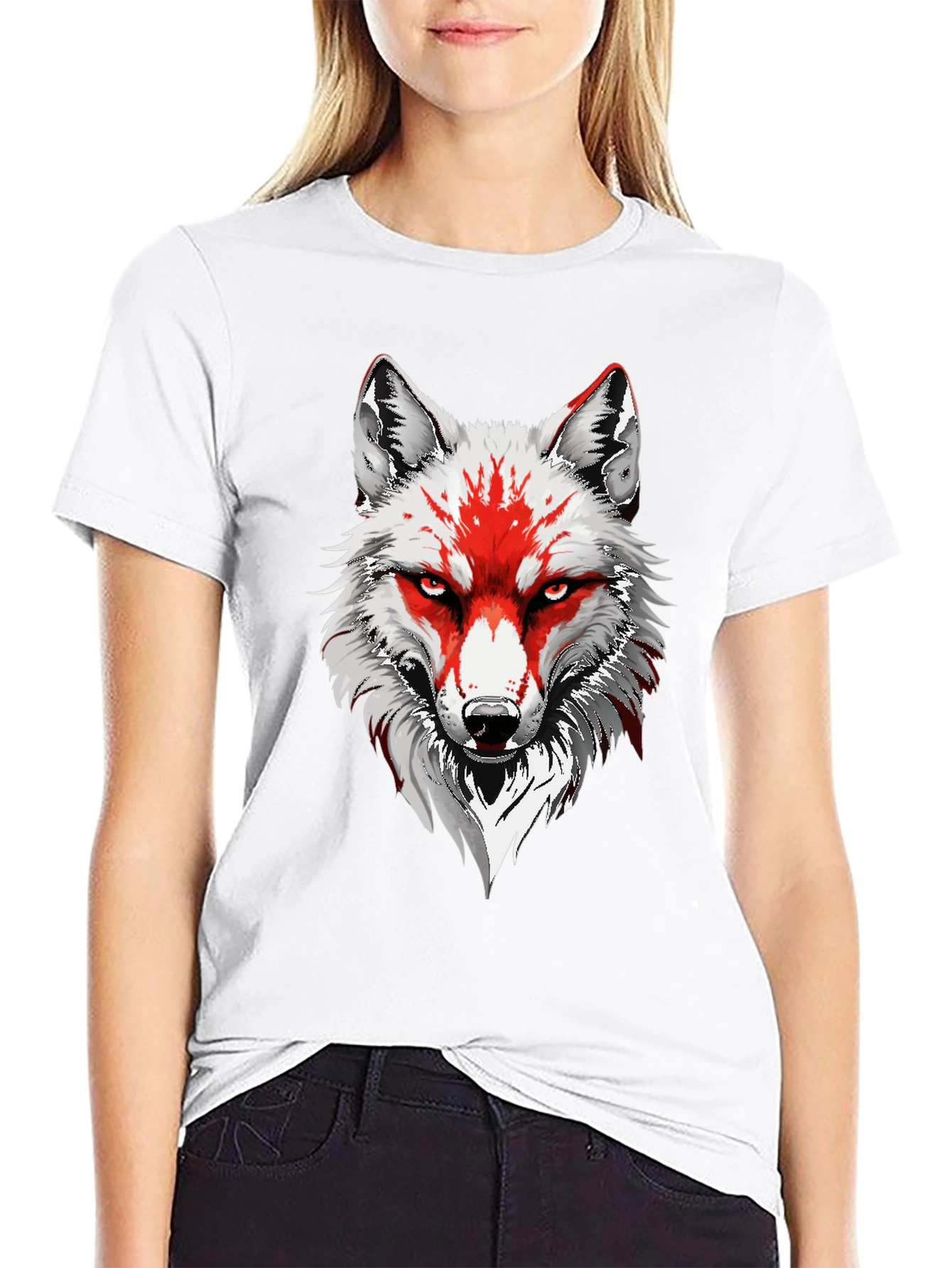 Wolf Graphic Tee - Mens Black T-Shirt