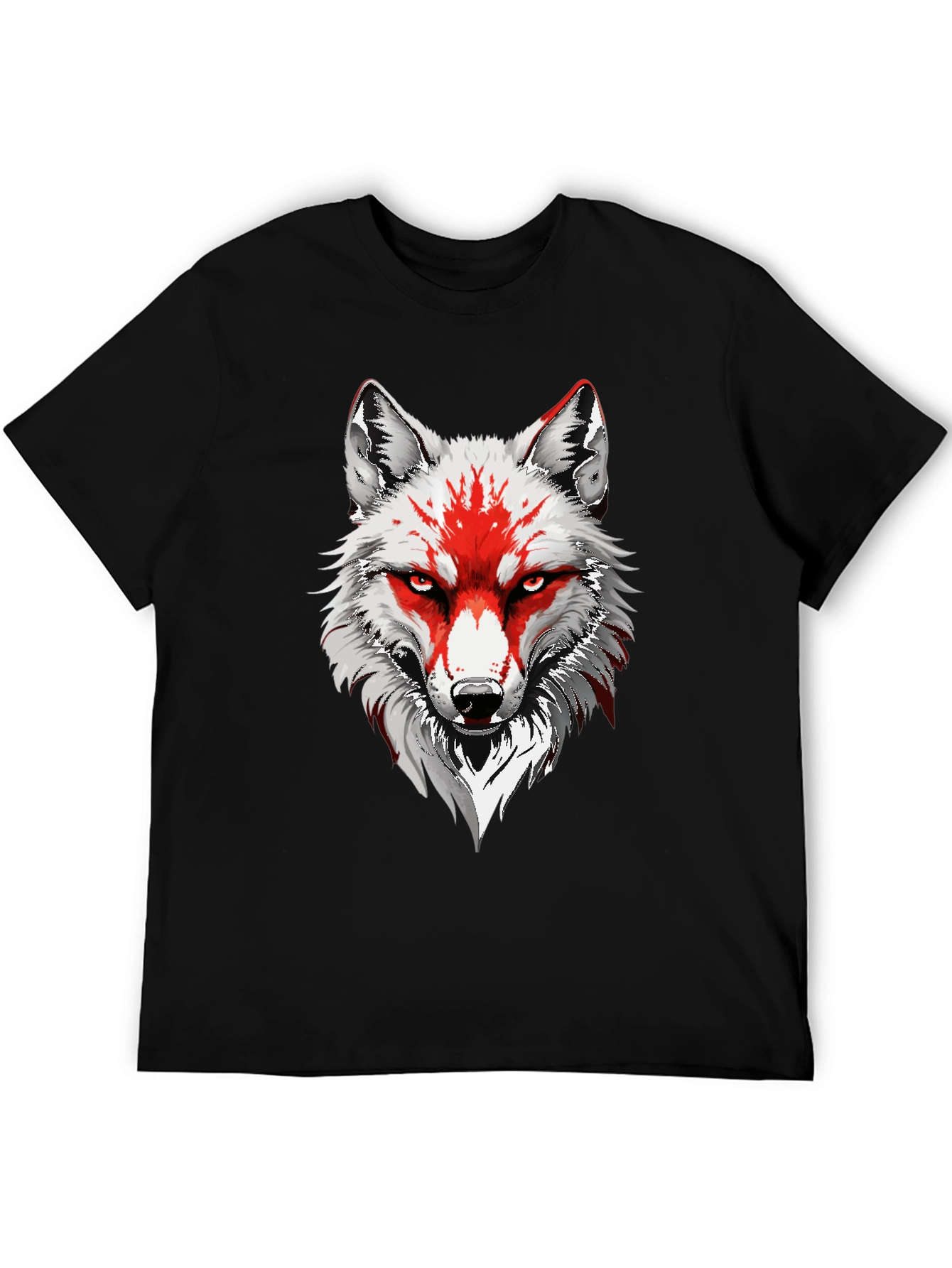 Wolf Graphic Tee - Mens Black T-Shirt