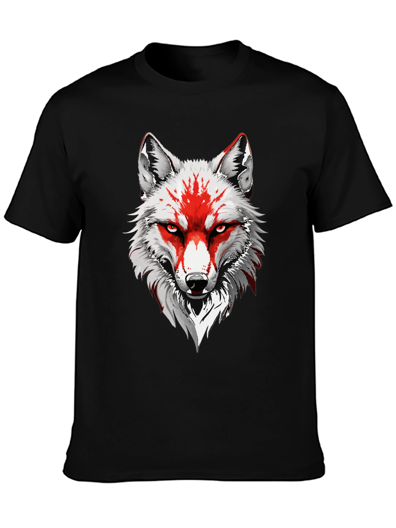 Wolf Graphic Tee - Mens Black T-Shirt