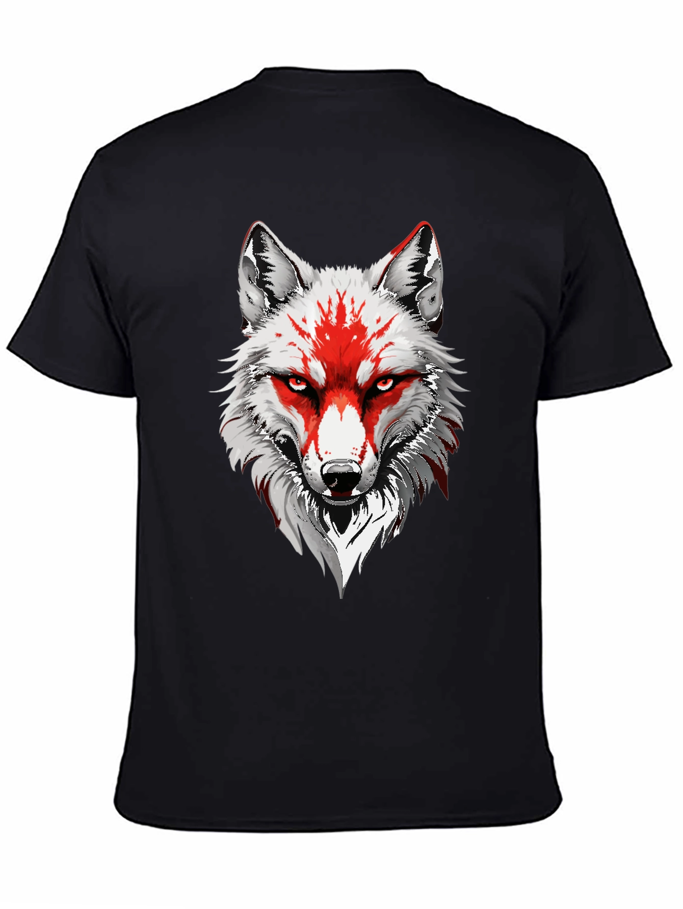 Wolf Graphic Tee - Mens Black T-Shirt