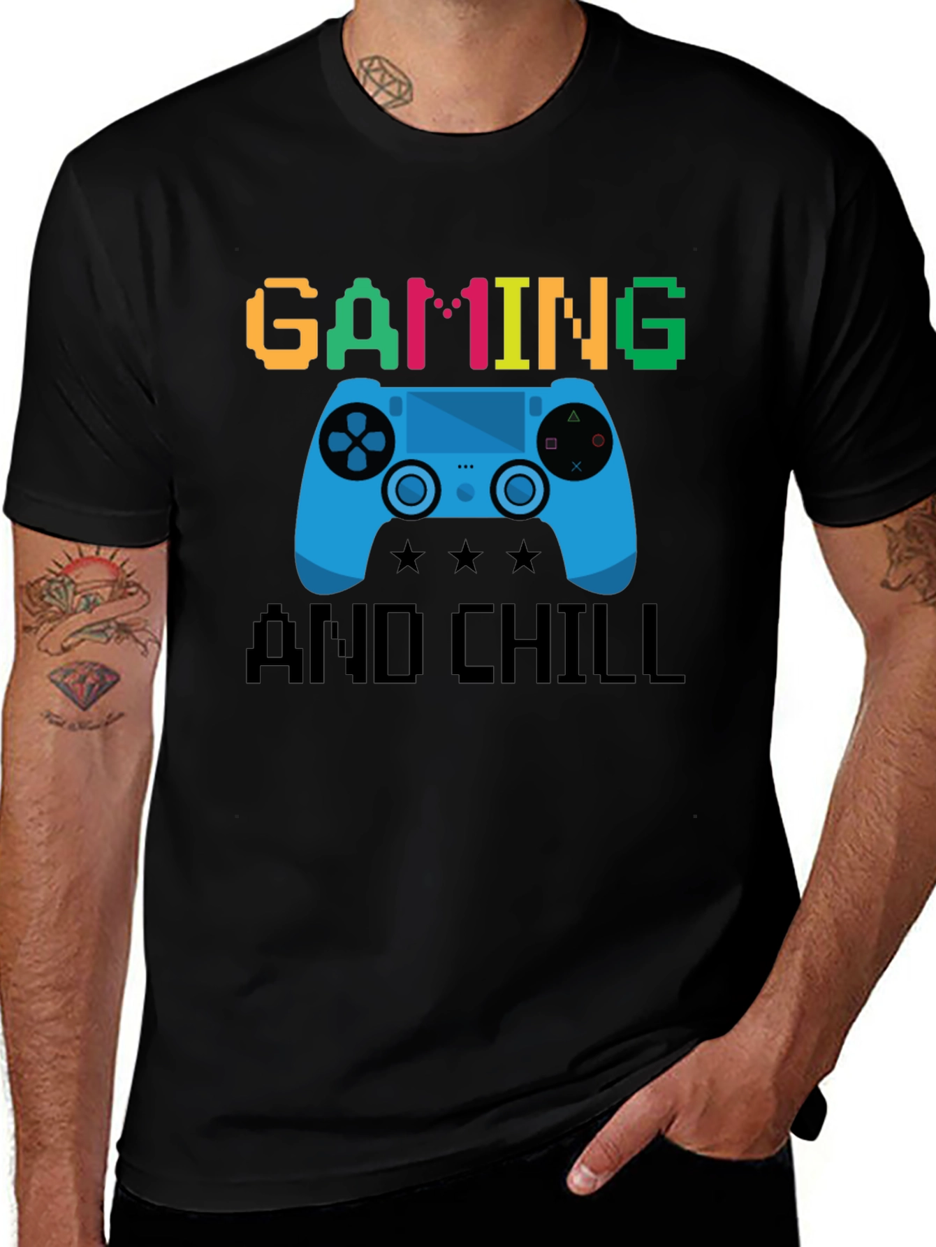 Gaming and Chill Graphic T-Shirt
