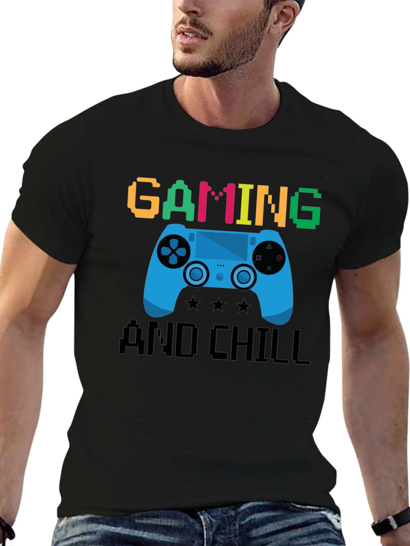 Gaming and Chill Graphic T-Shirt