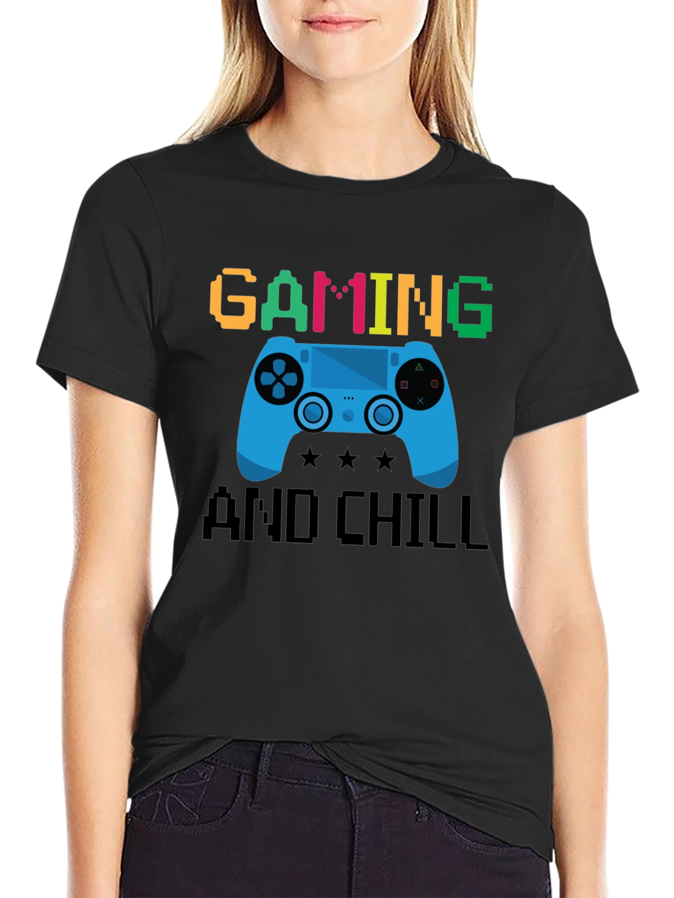 Gaming and Chill Graphic T-Shirt
