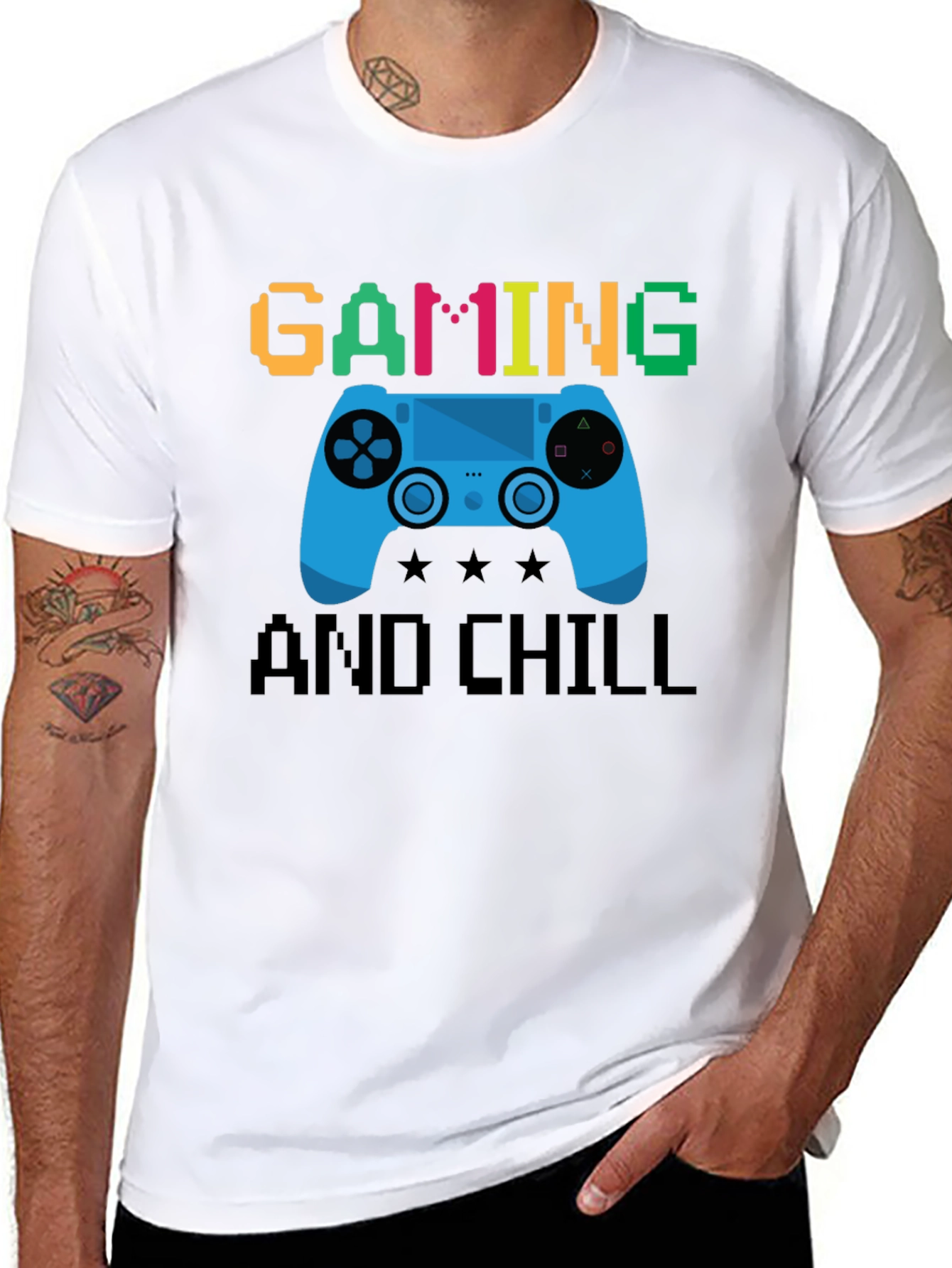 Gaming and Chill Graphic T-Shirt