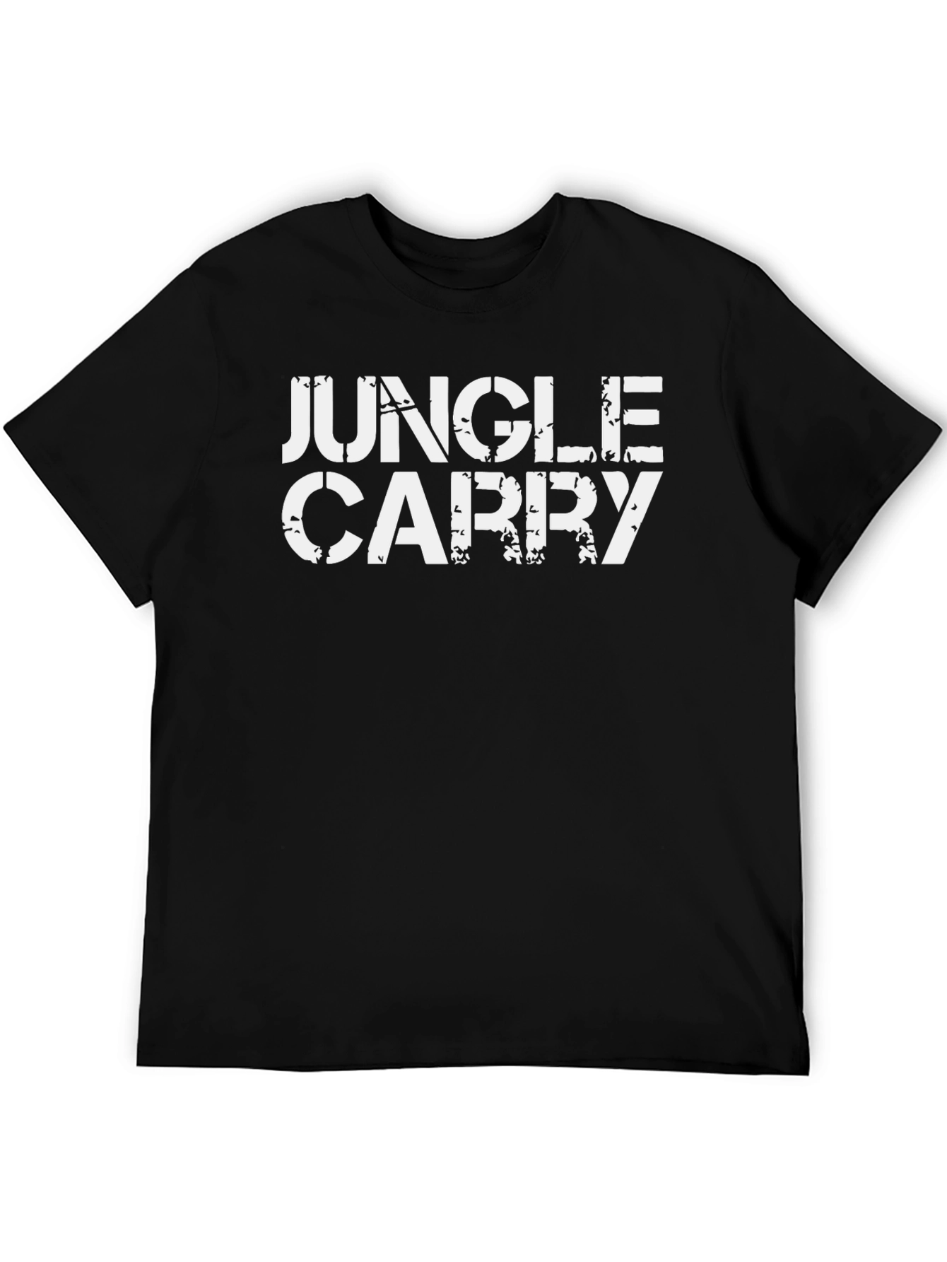 Jungle Carry Graphic Tee - Black Cotton T-Shirt
