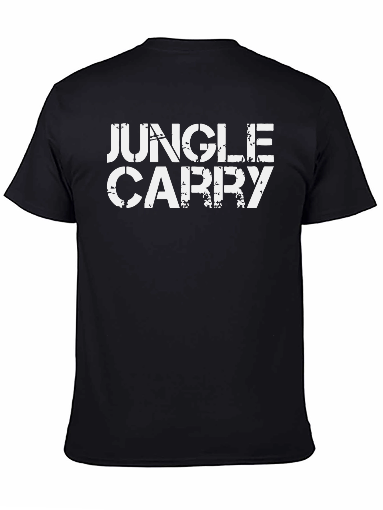 Jungle Carry Graphic Tee - Black Cotton T-Shirt
