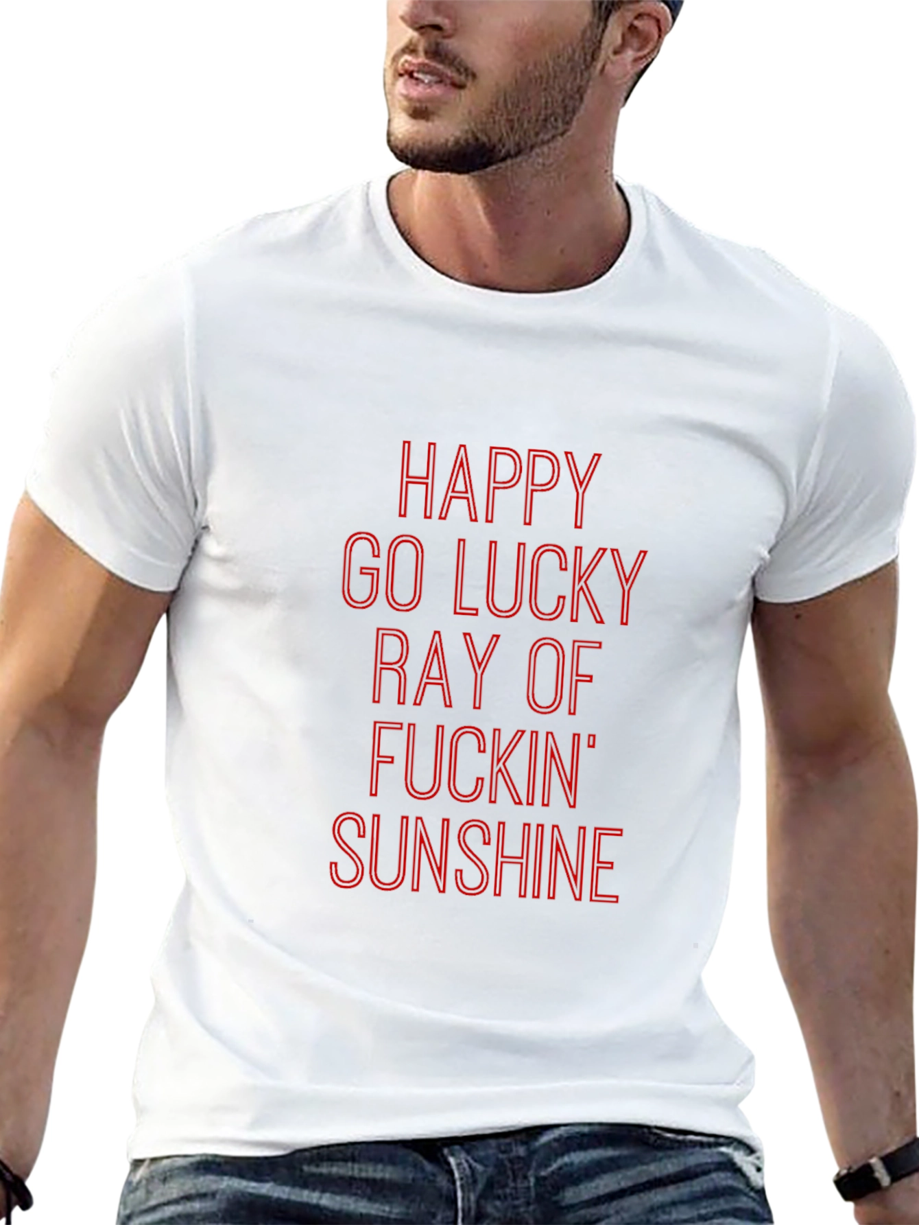 Happy Go Lucky Ray of Sunshine Graphic Tee