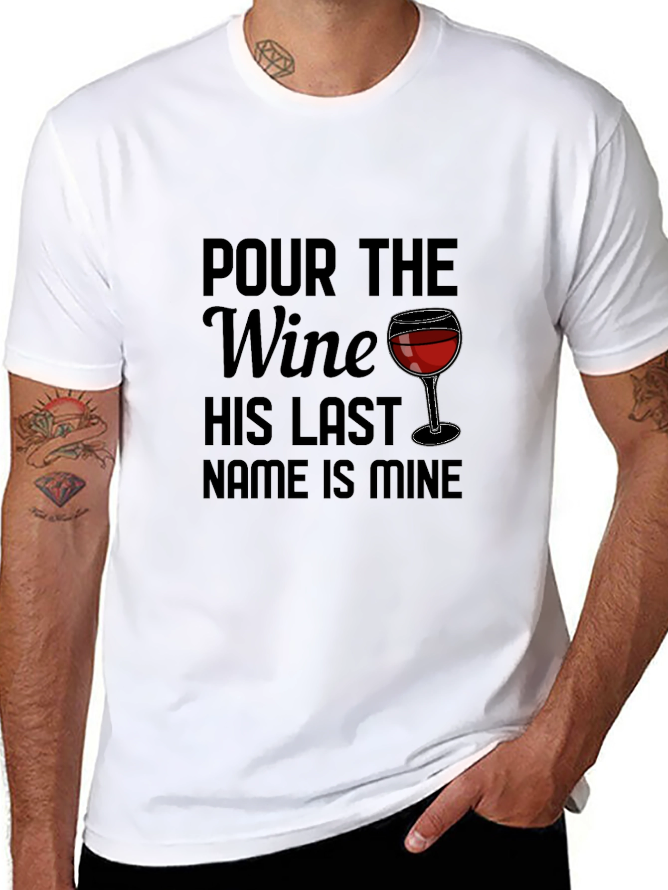 Pour the Wine T-Shirt - Funny Wine Lover Tee