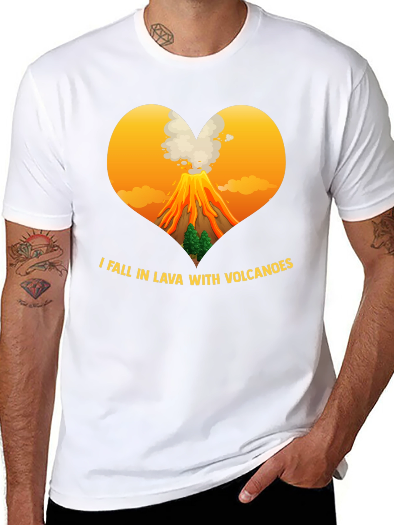 Volcano Lover Black T-Shirt