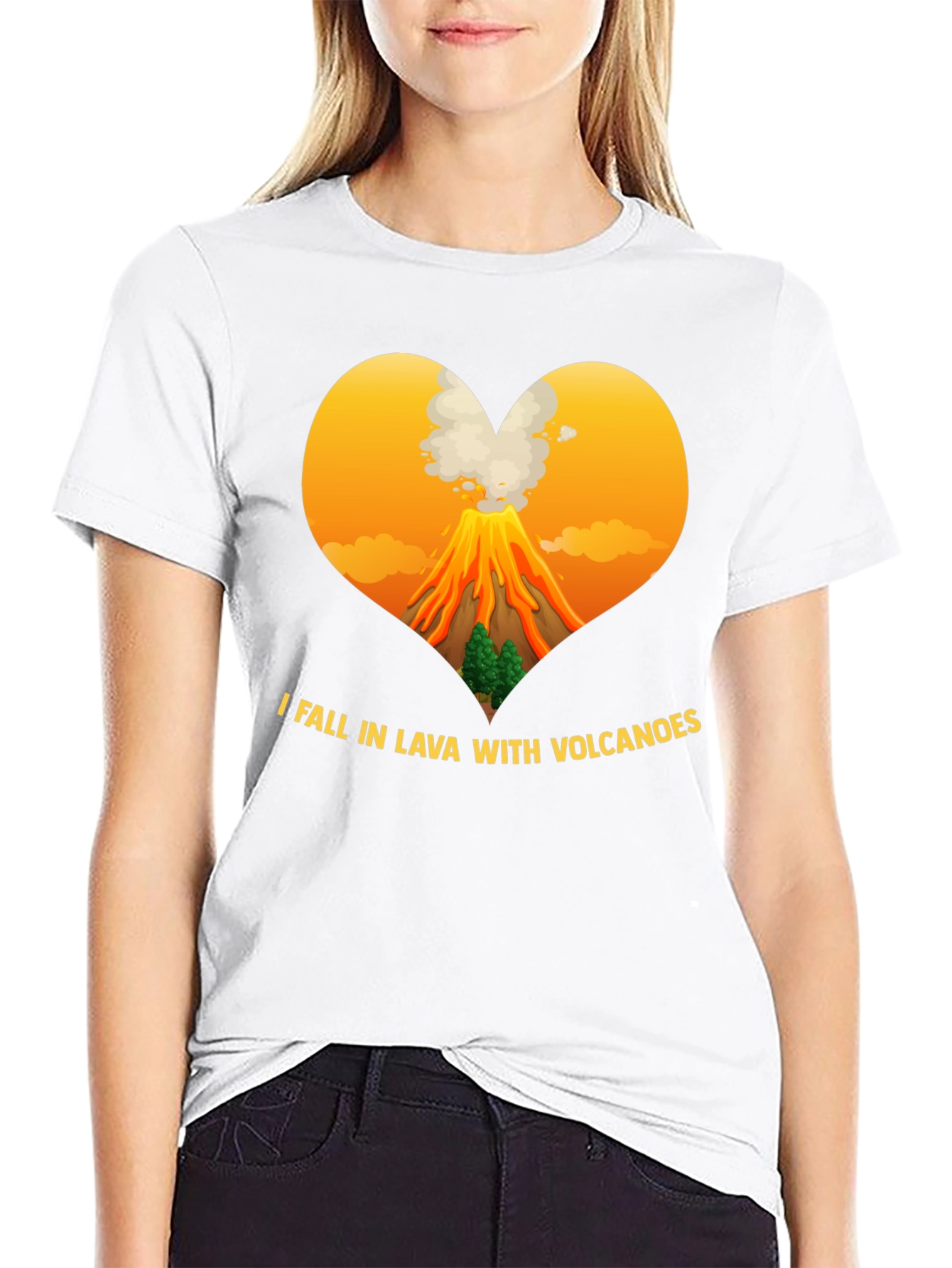 Volcano Lover Black T-Shirt