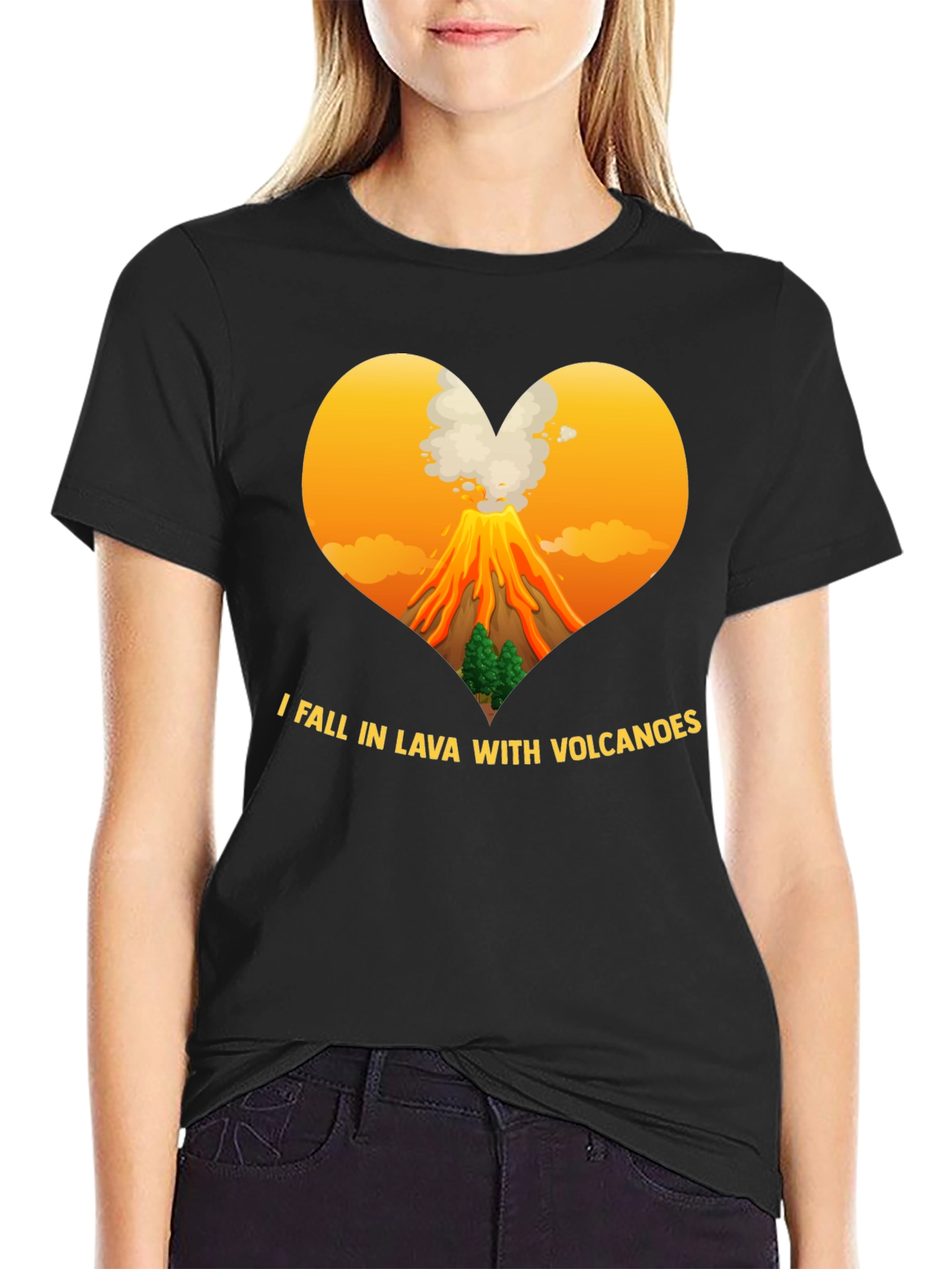 Volcano Lover Black T-Shirt