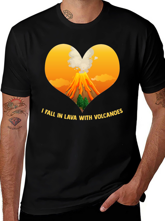Volcano Lover Black T-Shirt