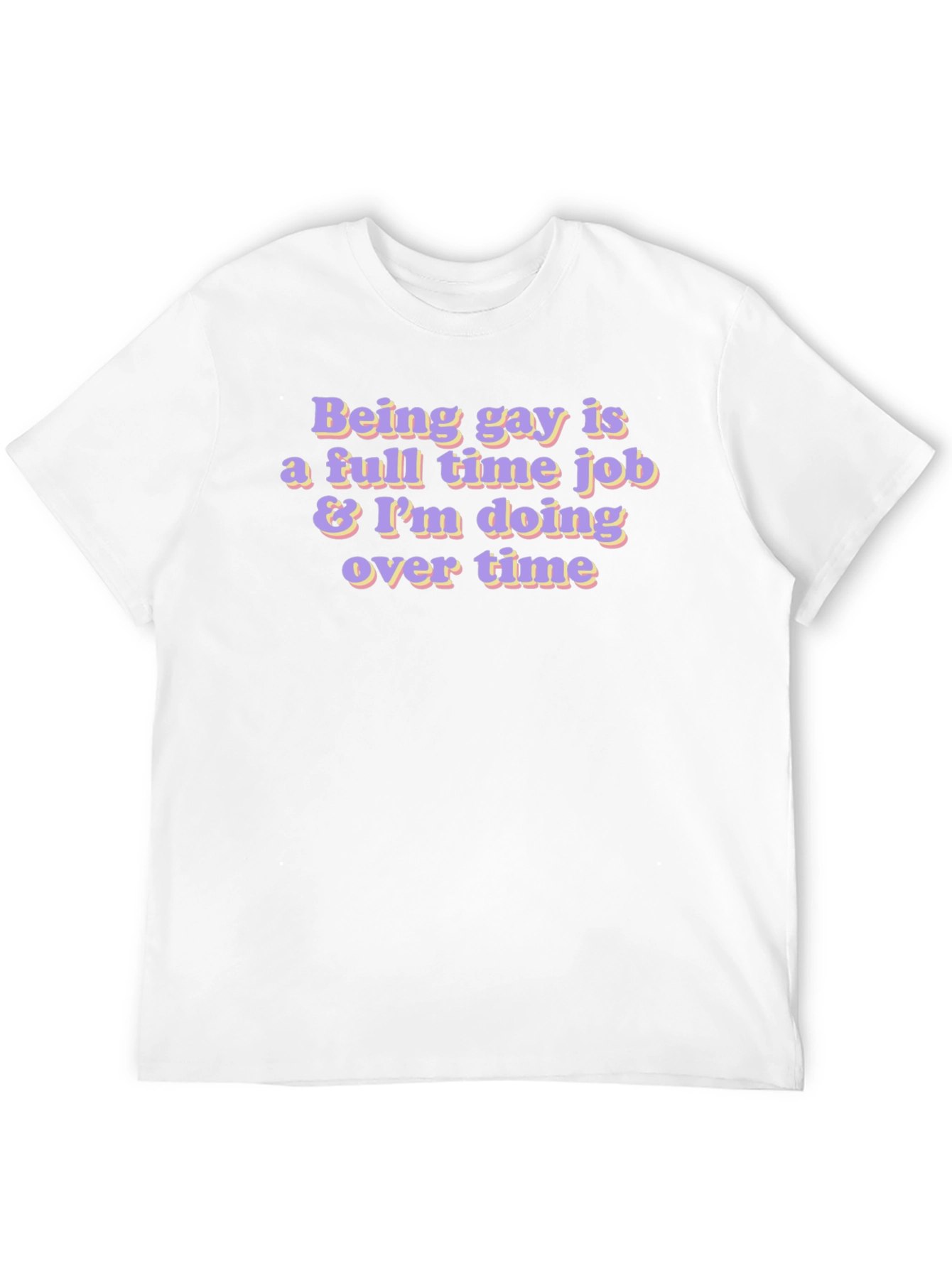 Gay Overtime Black T-Shirt