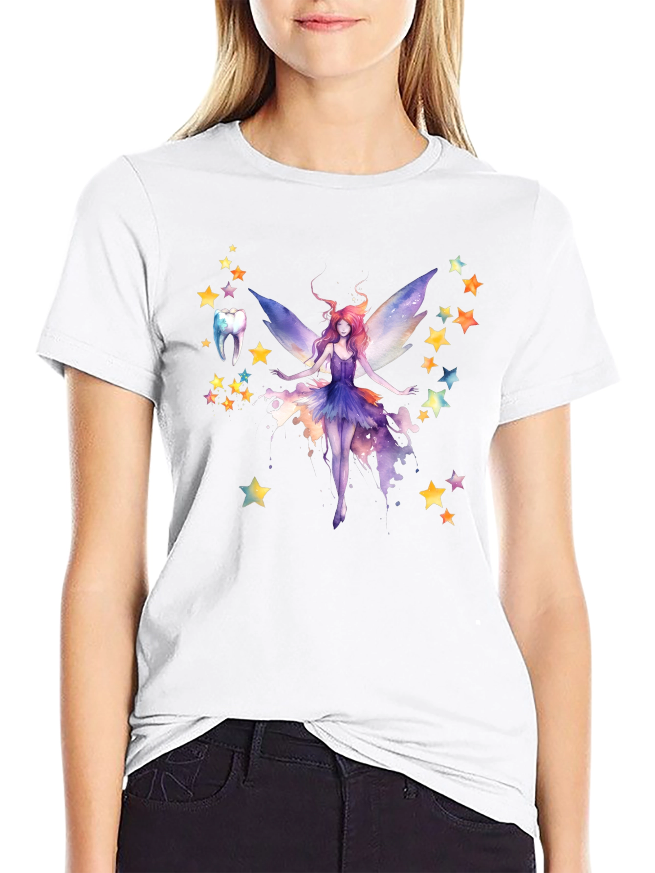 Tooth Fairy Graphic T-Shirt - Black