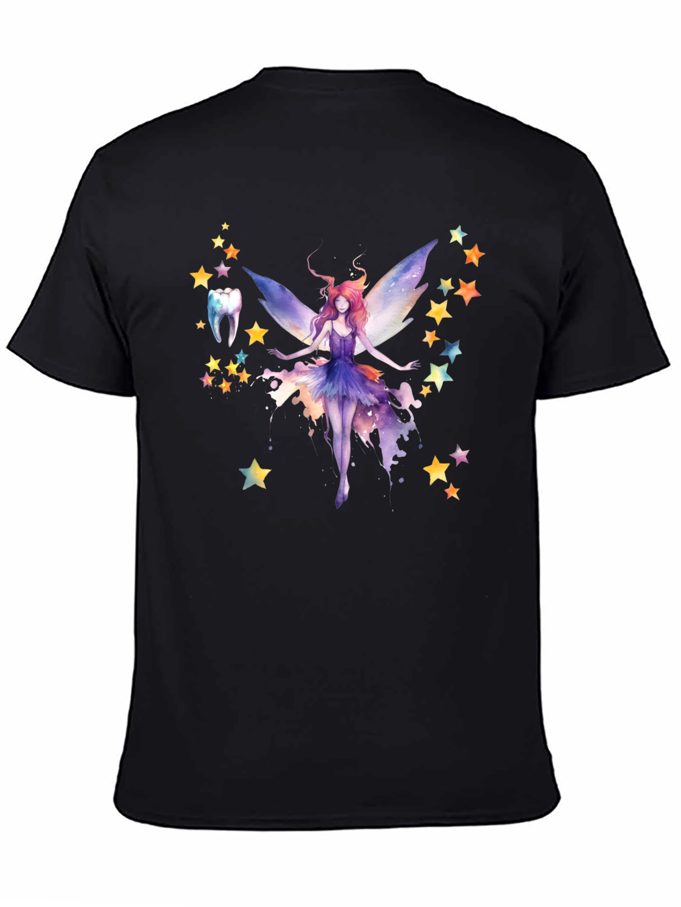 Tooth Fairy Graphic T-Shirt - Black