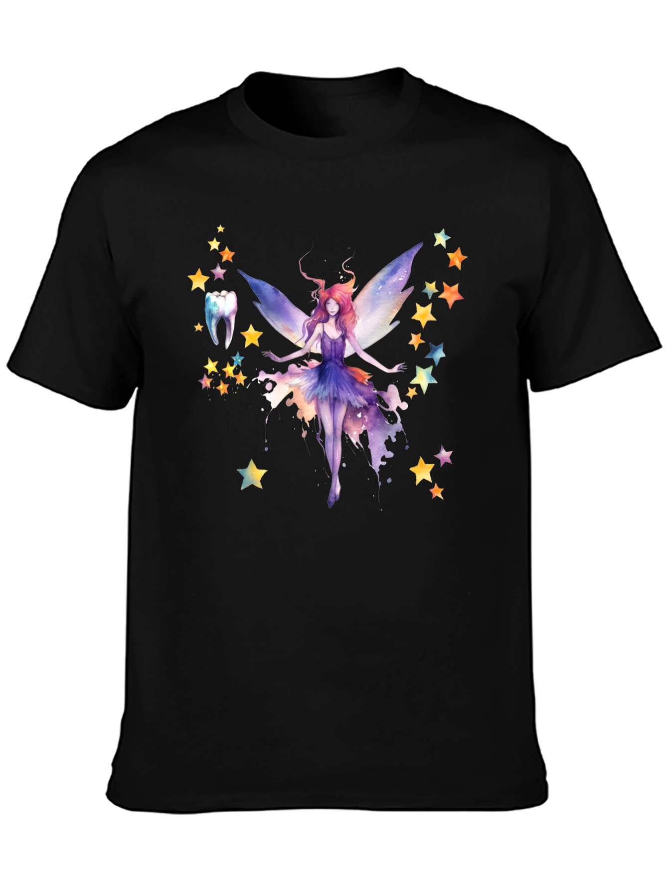 Tooth Fairy Graphic T-Shirt - Black