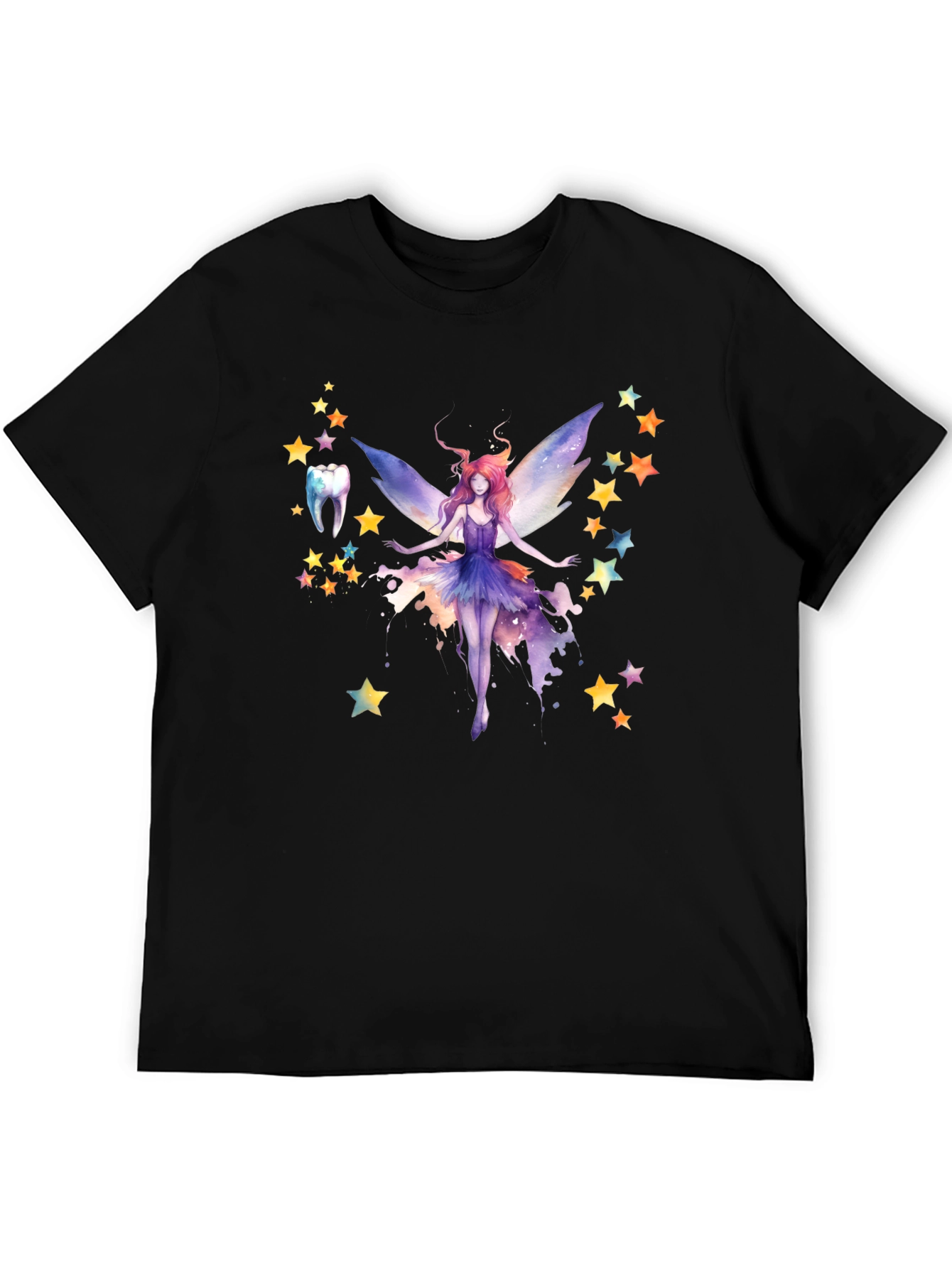 Tooth Fairy Graphic T-Shirt - Black