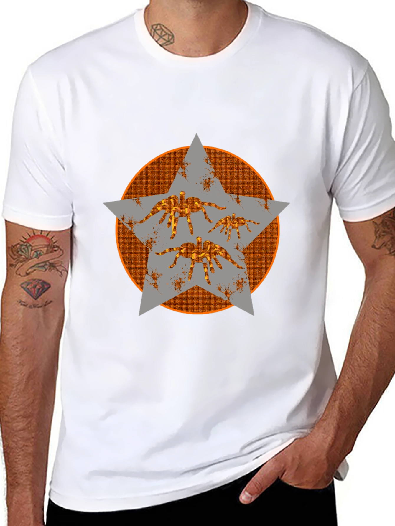 Tarantula Star Graphic Tee - Cool Design!