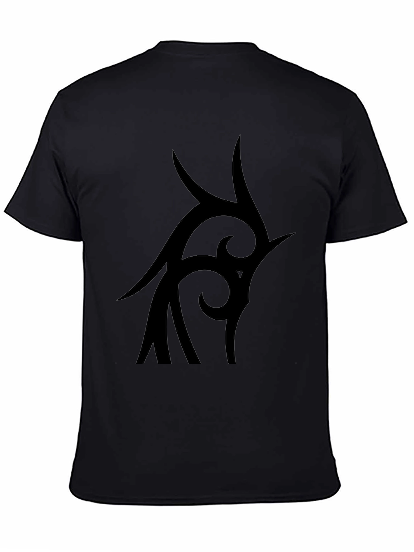 Tribal Tattoo Graphic Black T-Shirt