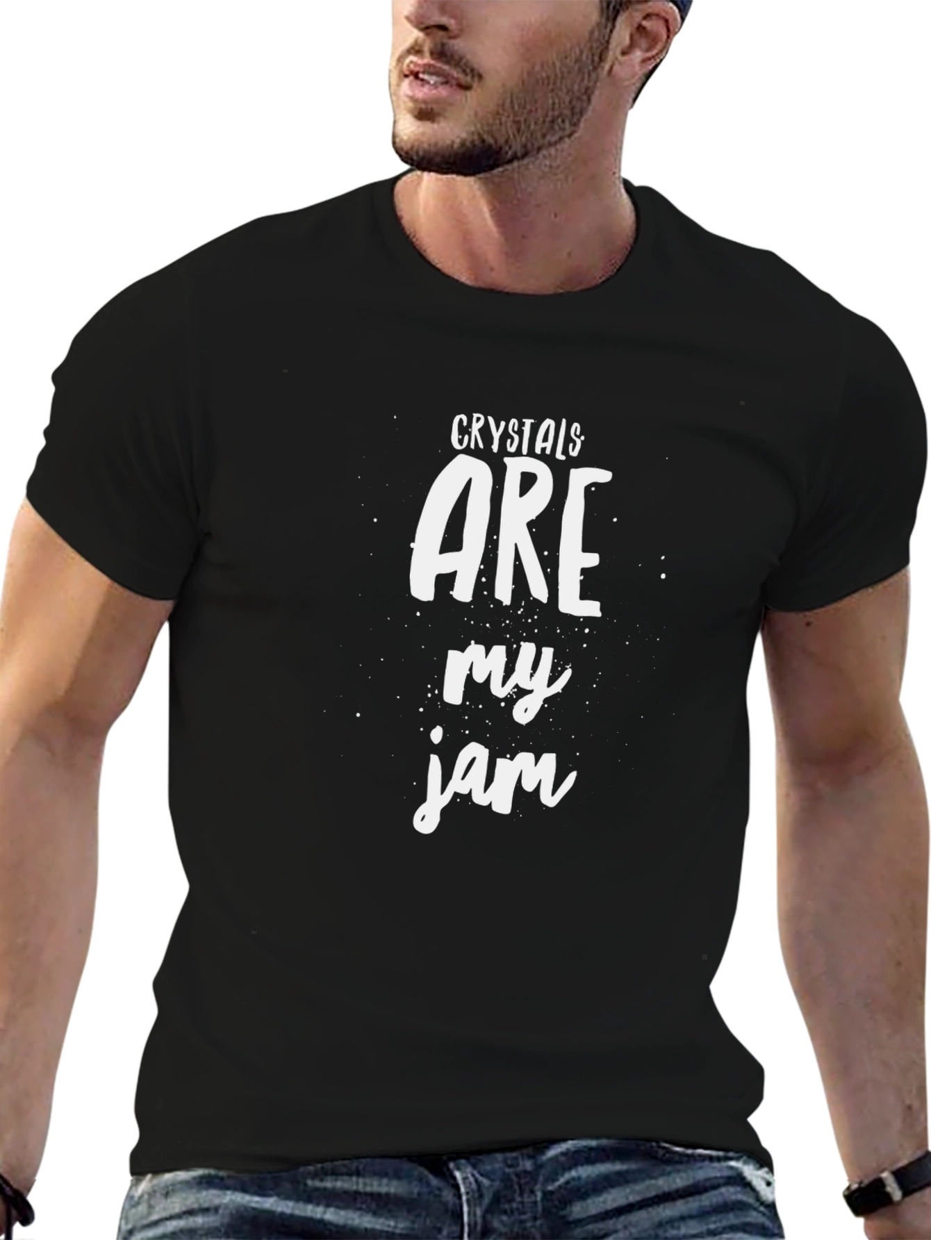 Crystals Are My Jam T-Shirt - Stylish Graphic Tee