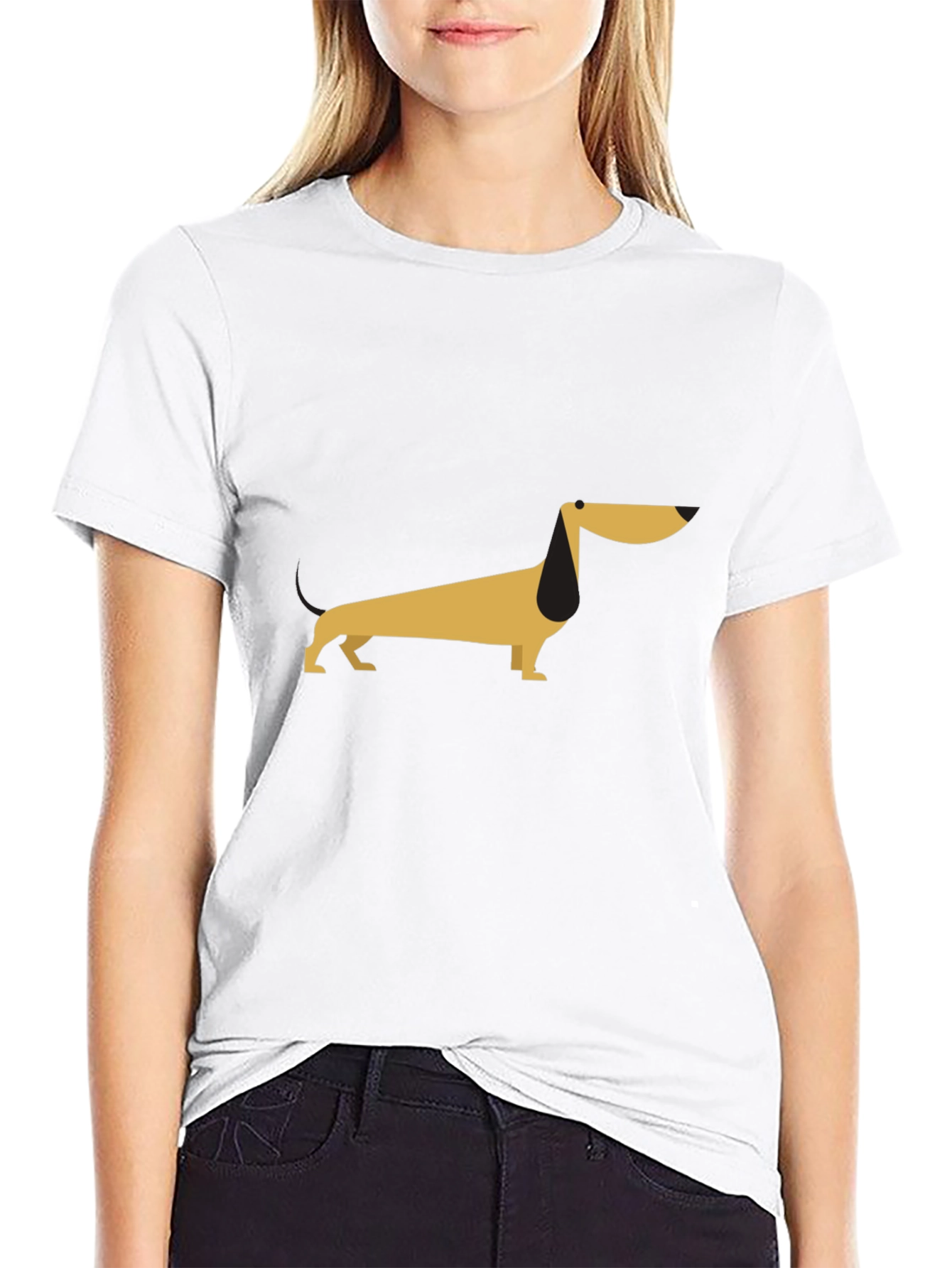 Dachshund Graphic Tee - Unisex Black T-Shirt
