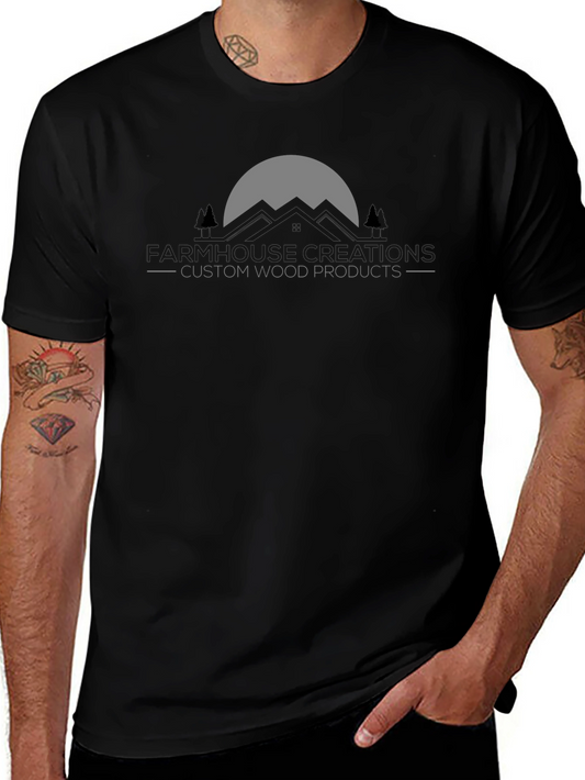Mountains Custom Wood Products Black T-Shirt