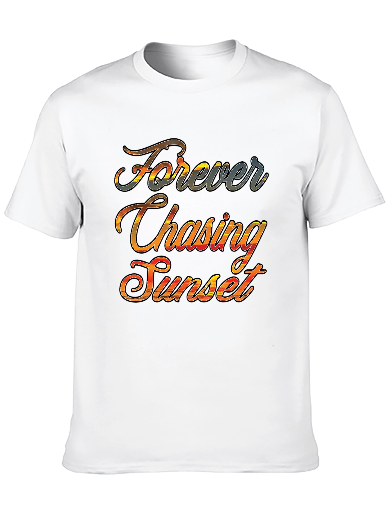 Forever Chasing Sunset Graphic Tee - Black