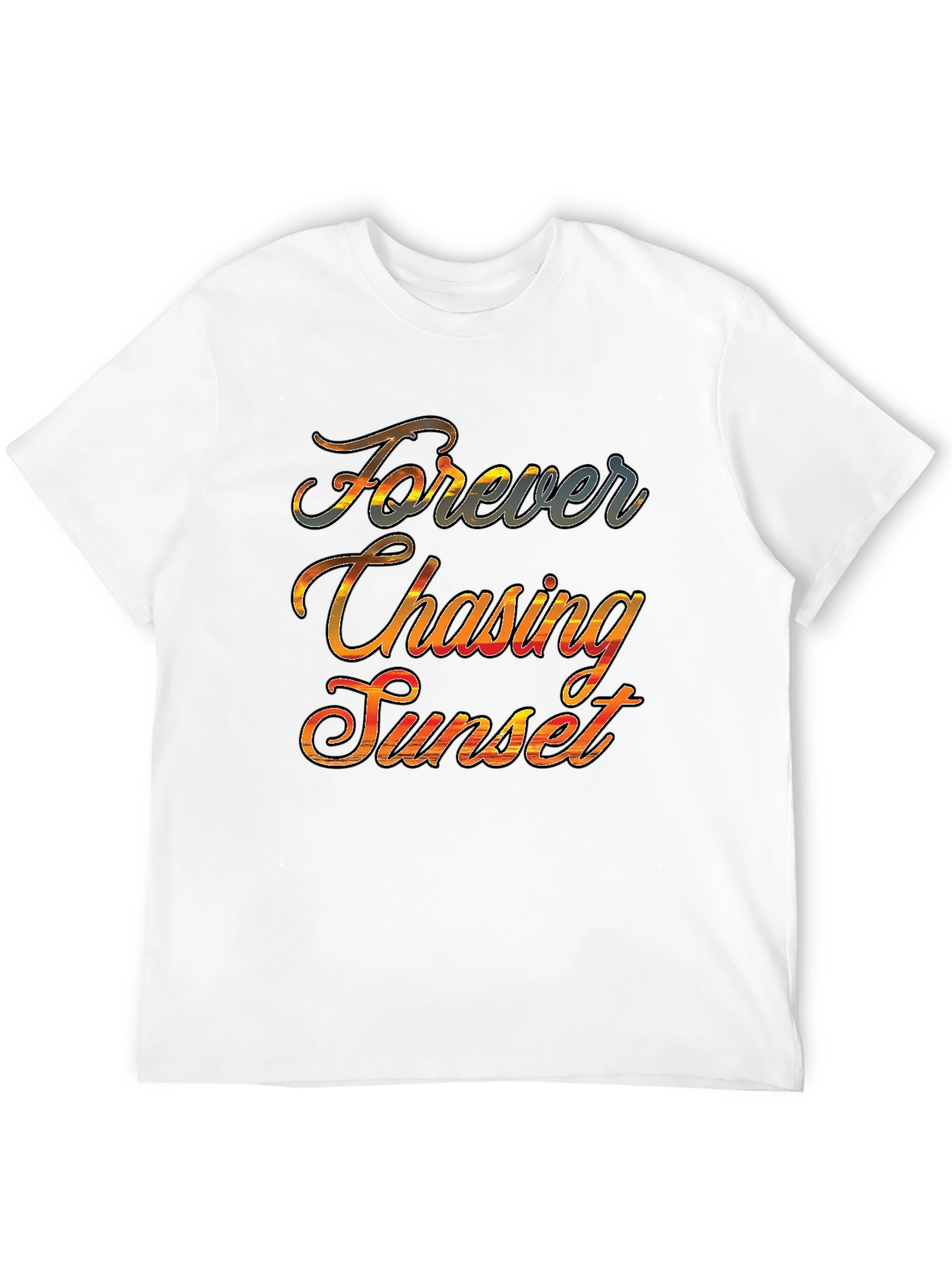 Forever Chasing Sunset Graphic Tee - Black