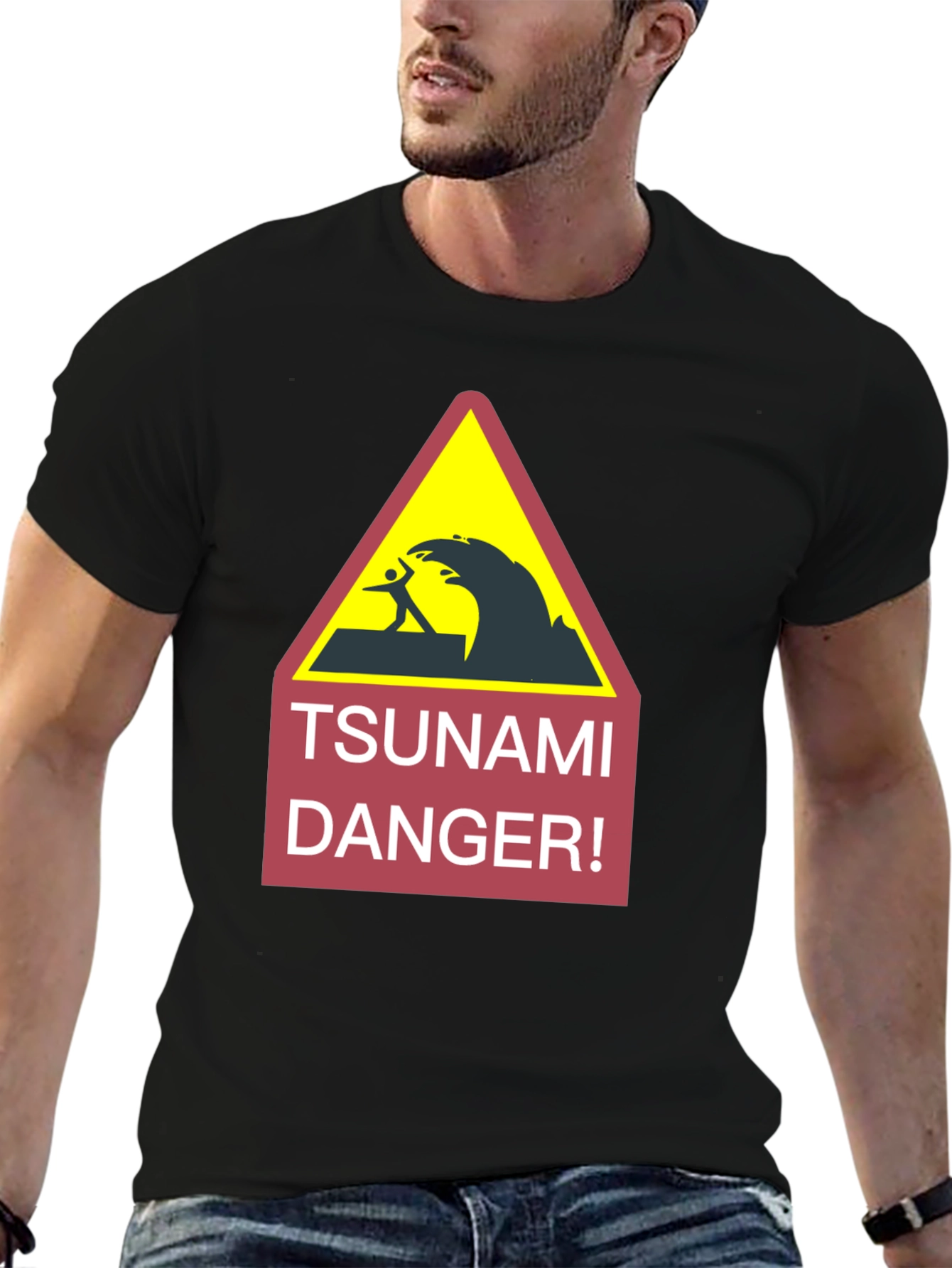 Tsunami Danger Warning Graphic Tee