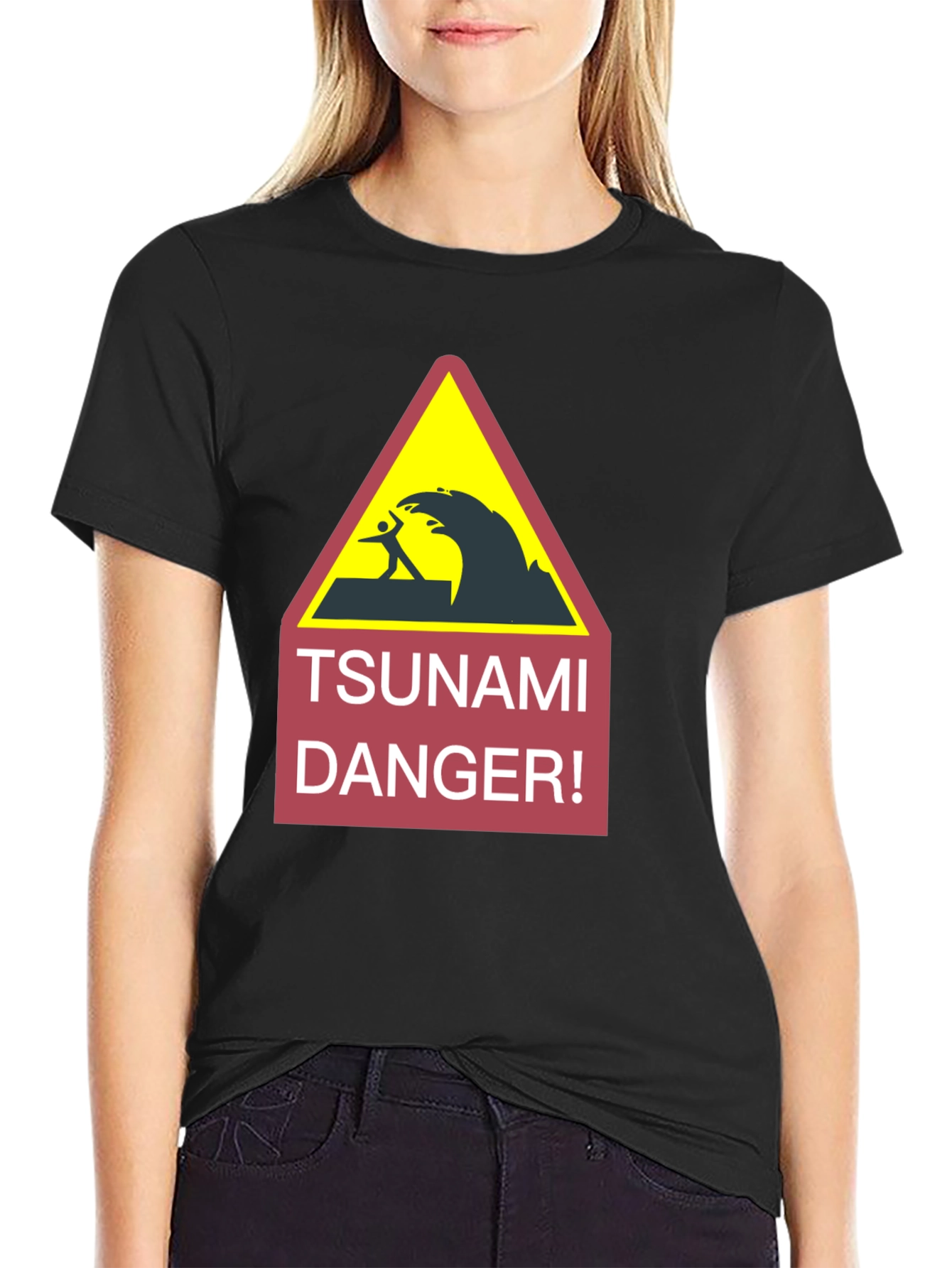 Tsunami Danger Warning Graphic Tee
