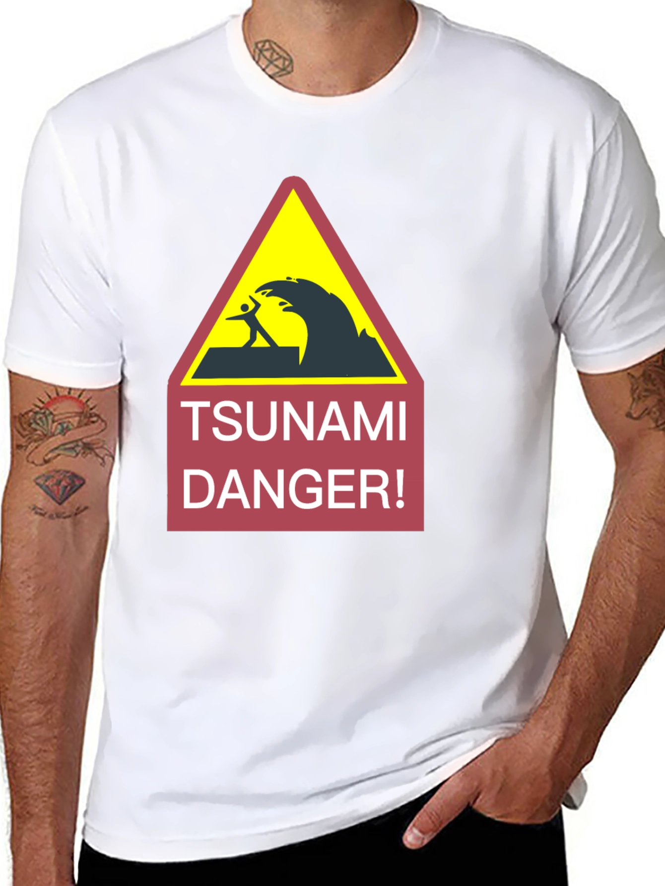 Tsunami Danger Warning Graphic Tee