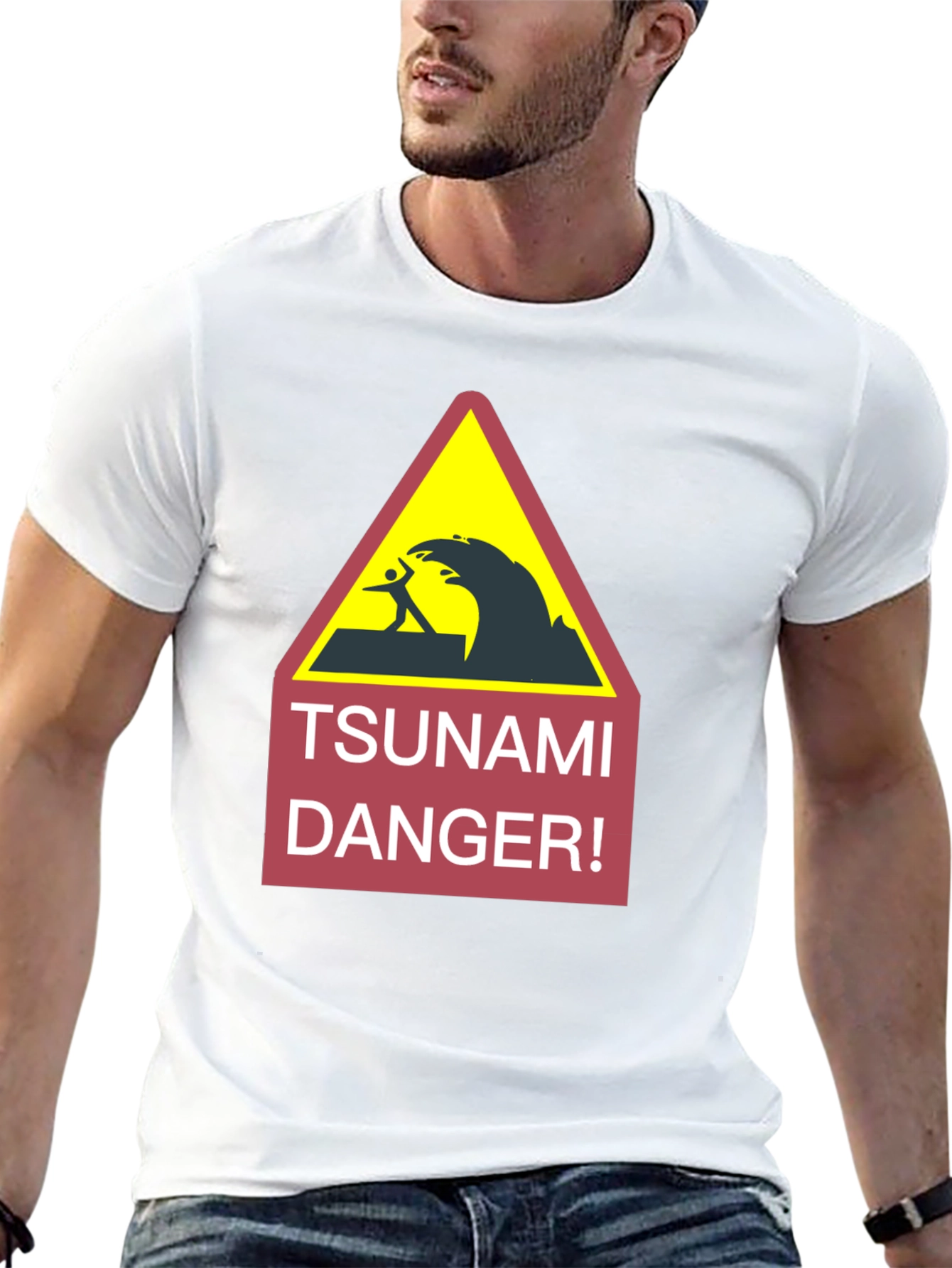 Tsunami Danger Warning Graphic Tee