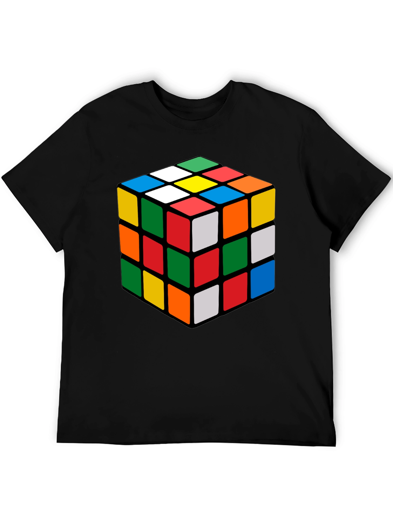 Rubiks Cube Graphic Tee - Classic Puzzle Design